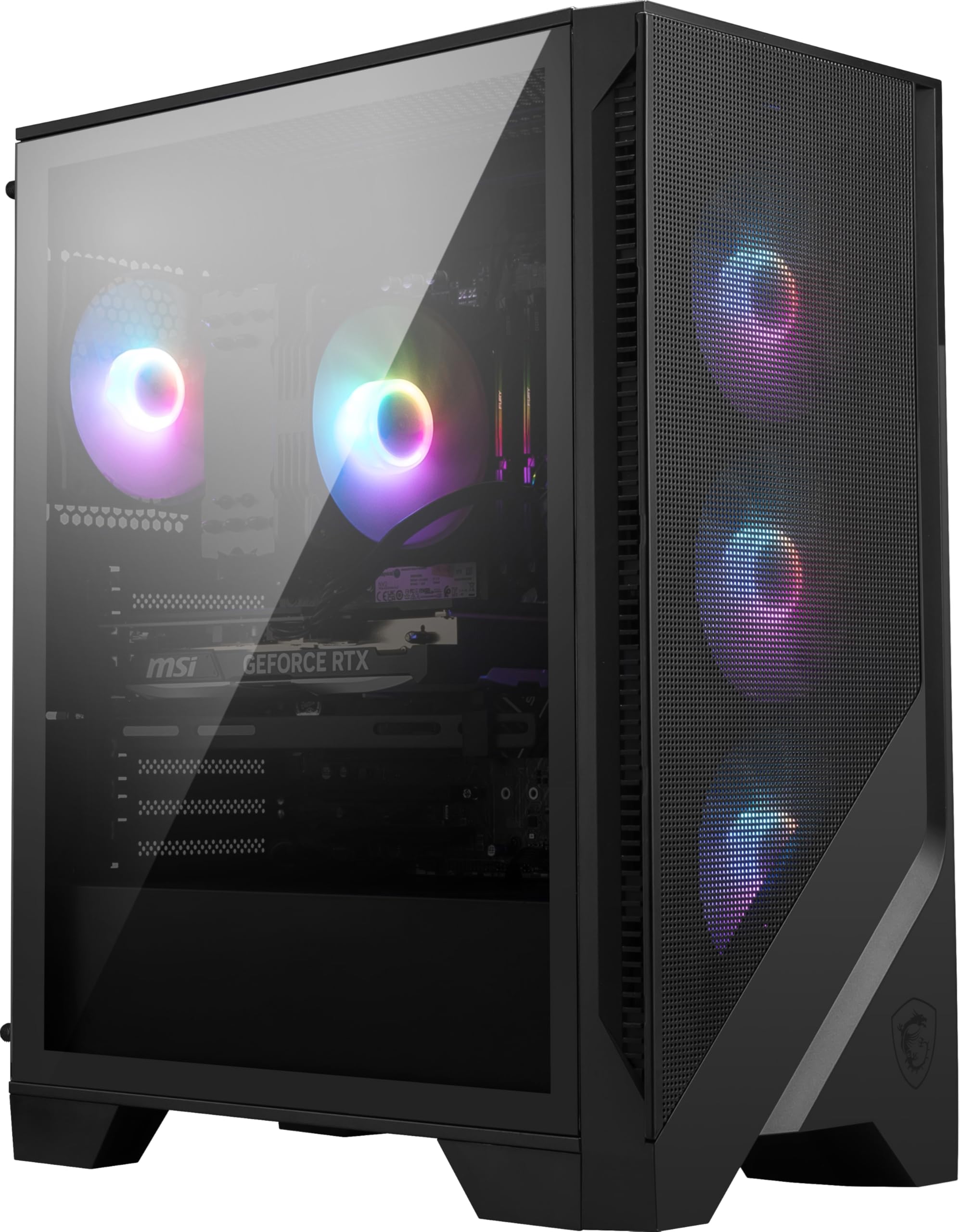 msi Codex R2 Gaming Desktop: Intel Core i5-14400F, Geforce RTX 5060, 16GB DDR5, 1TB m.2 NVMe SSD, 80+ Gold PSU, WiFi 6E, ARGB Fa