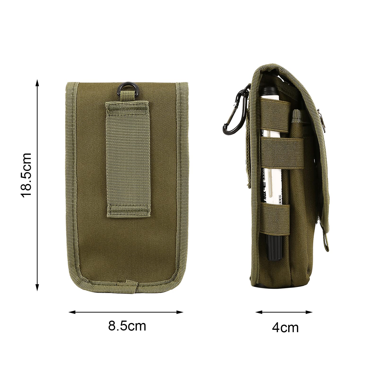 Phone Pouch,Cell Phone Holster, Multi-Purpose Phone Belt Pouch,Tactical Phone Case Tool Holder, Molle Cell Phone Pouch Carrying