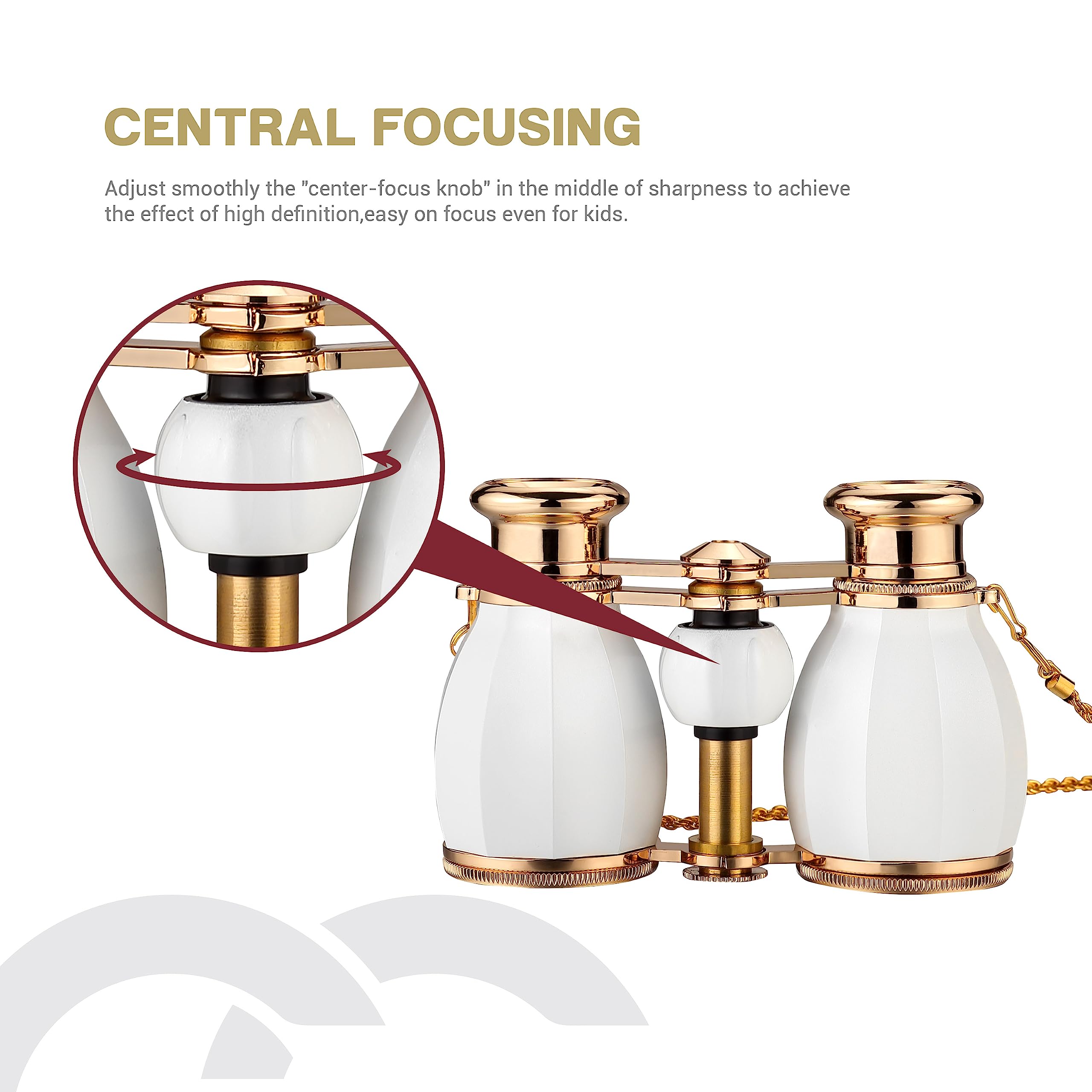 Esslnb Opera Glasses Binoculars For Women Adults 4X30Mm Theater Glasses Compact Binoculars For Theater And Concerts Antique Bino