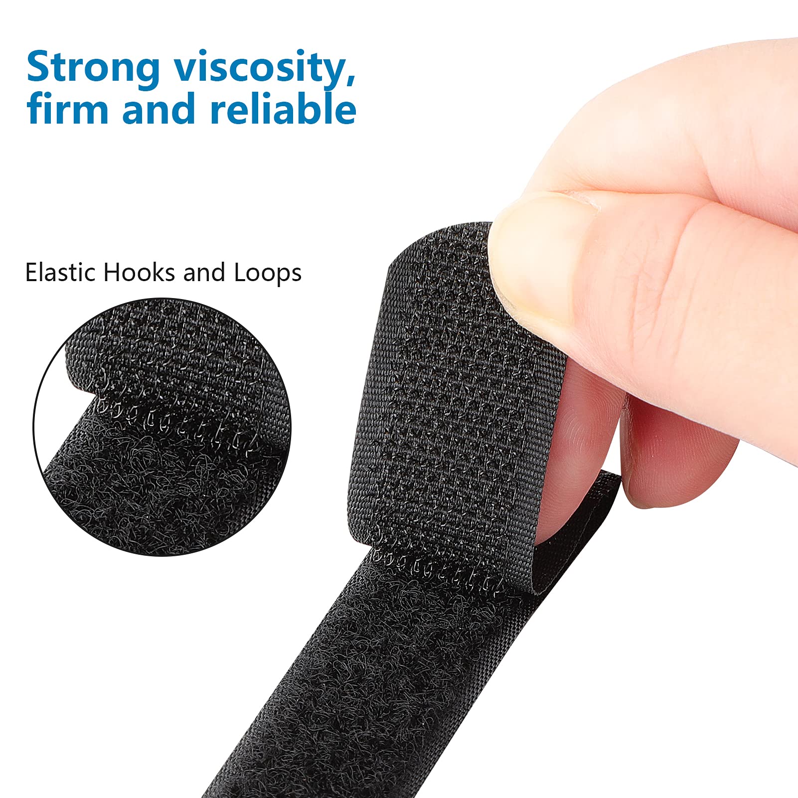 Pasow Adjustable Cable Ties Organizer Fastener With Plastic Buckle (12Inch Pack Of 50)