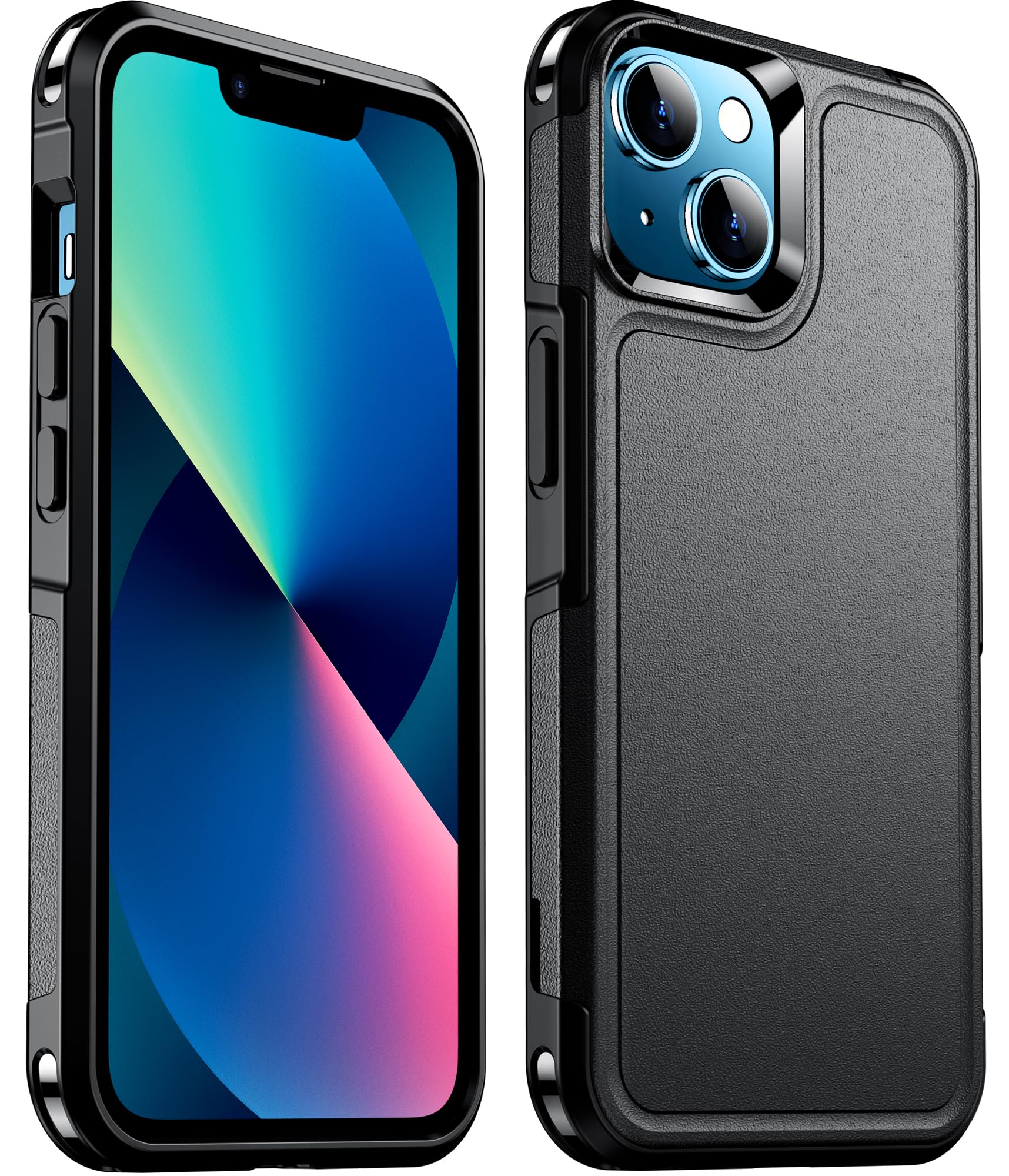 Temdan Designed For Iphone 13 Case,[2 Layer Structure][12 Ft Military Grade Drop Protection] Non Slip Heavy Duty Shockproof Prot