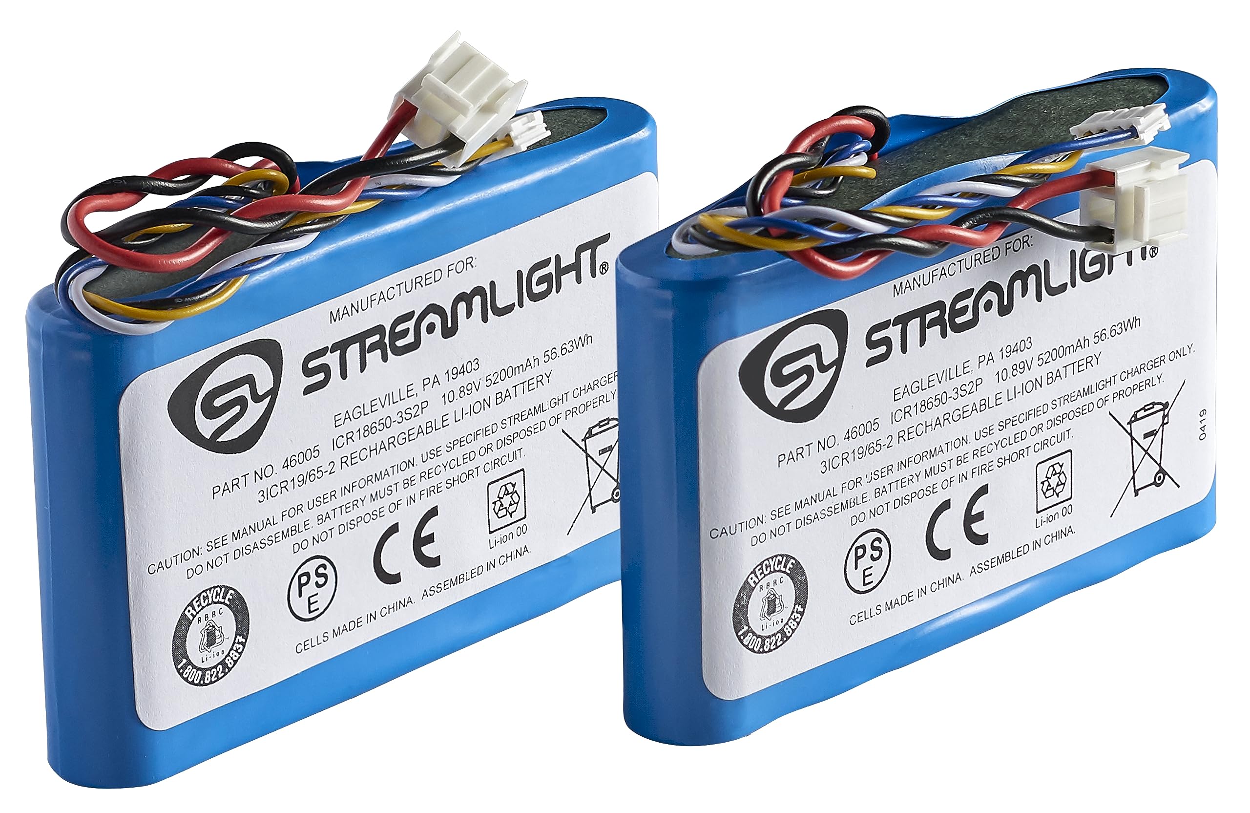 Streamlight 46005 Battery Pack - Lithium Ion - Portable Scene Light II - 2 Pack