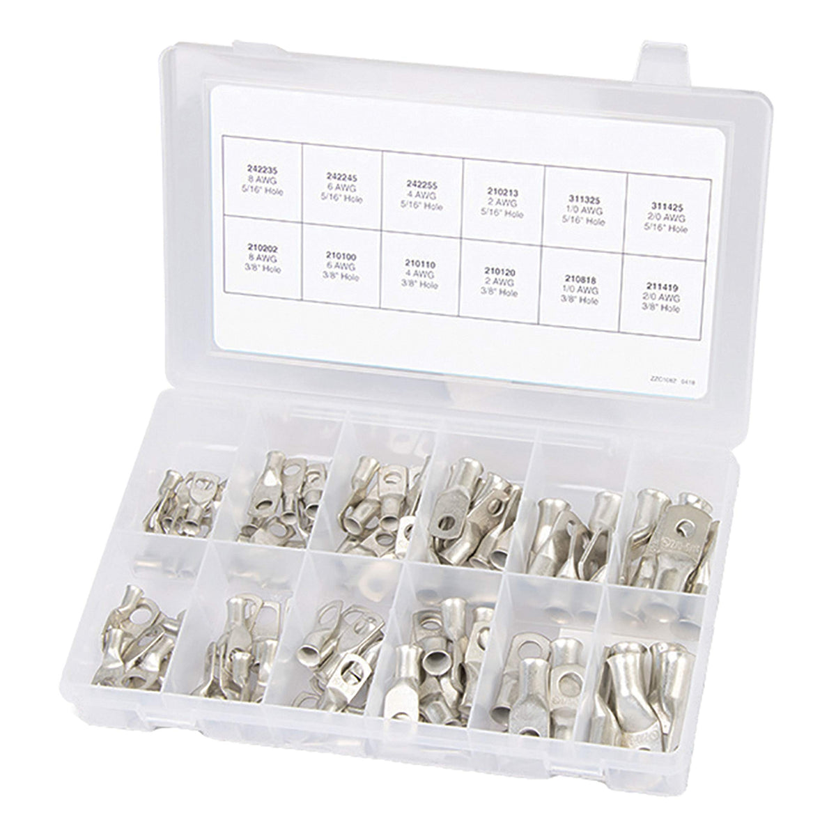 Ancor 255101 Kit, Tinned Copper Lugs, Silver,WBHDWB07RN9YWFN