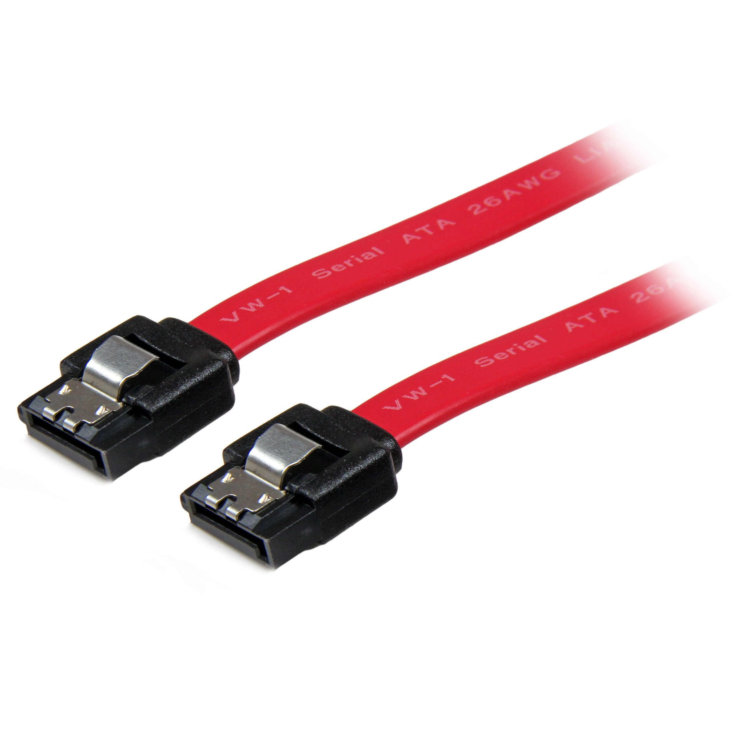 Startech.Com 8In Latching Sata To Sata Cable   F/F   Sata Cable   Serial Ata 150/300/600   Sata (R) To Sata (R)   7.9 In   Latch