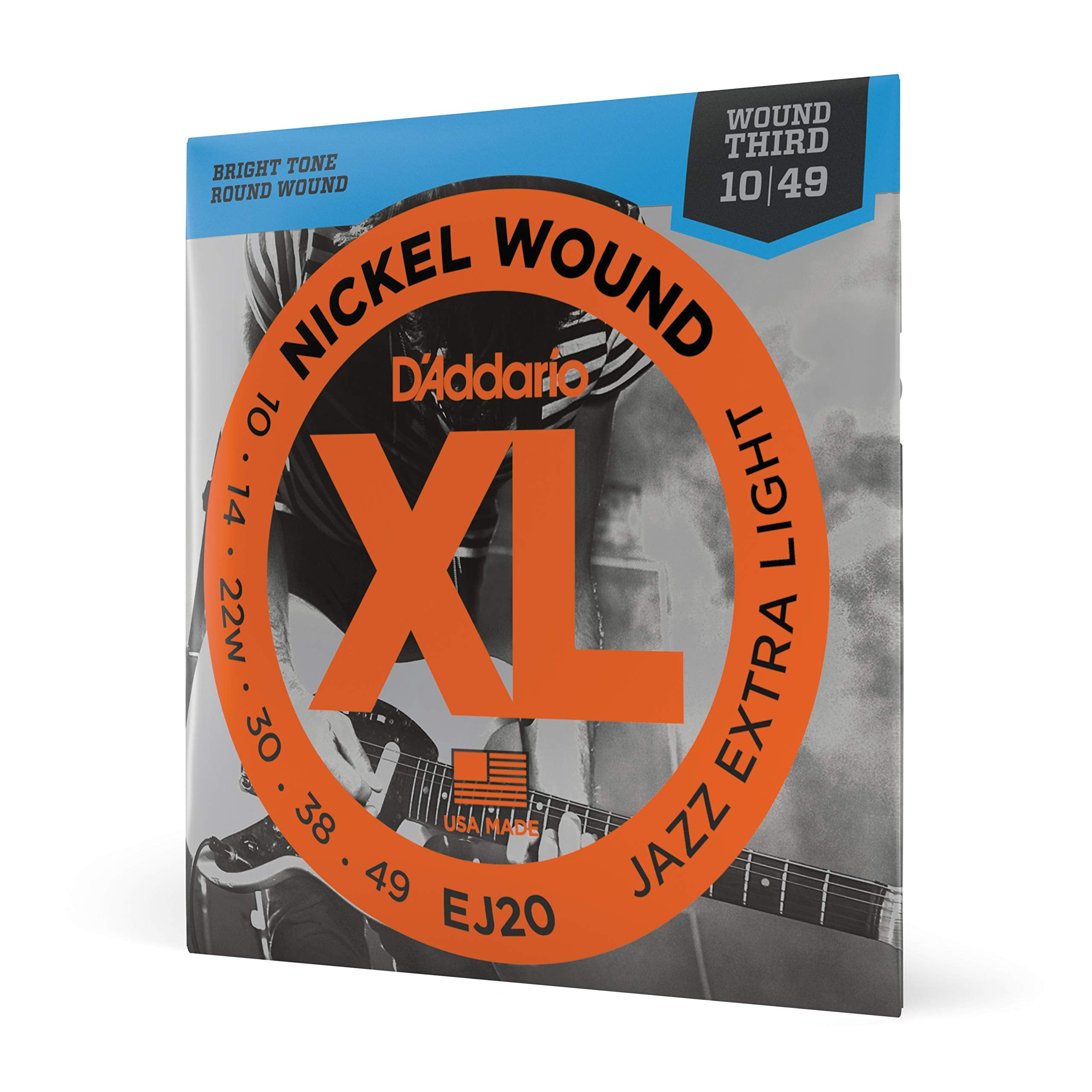 D'Addario Guitar Strings   Xl Nickel Electric Guitar Strings   Ej20   Perfect Intonation, Consistent Feel, Reliable Durability  