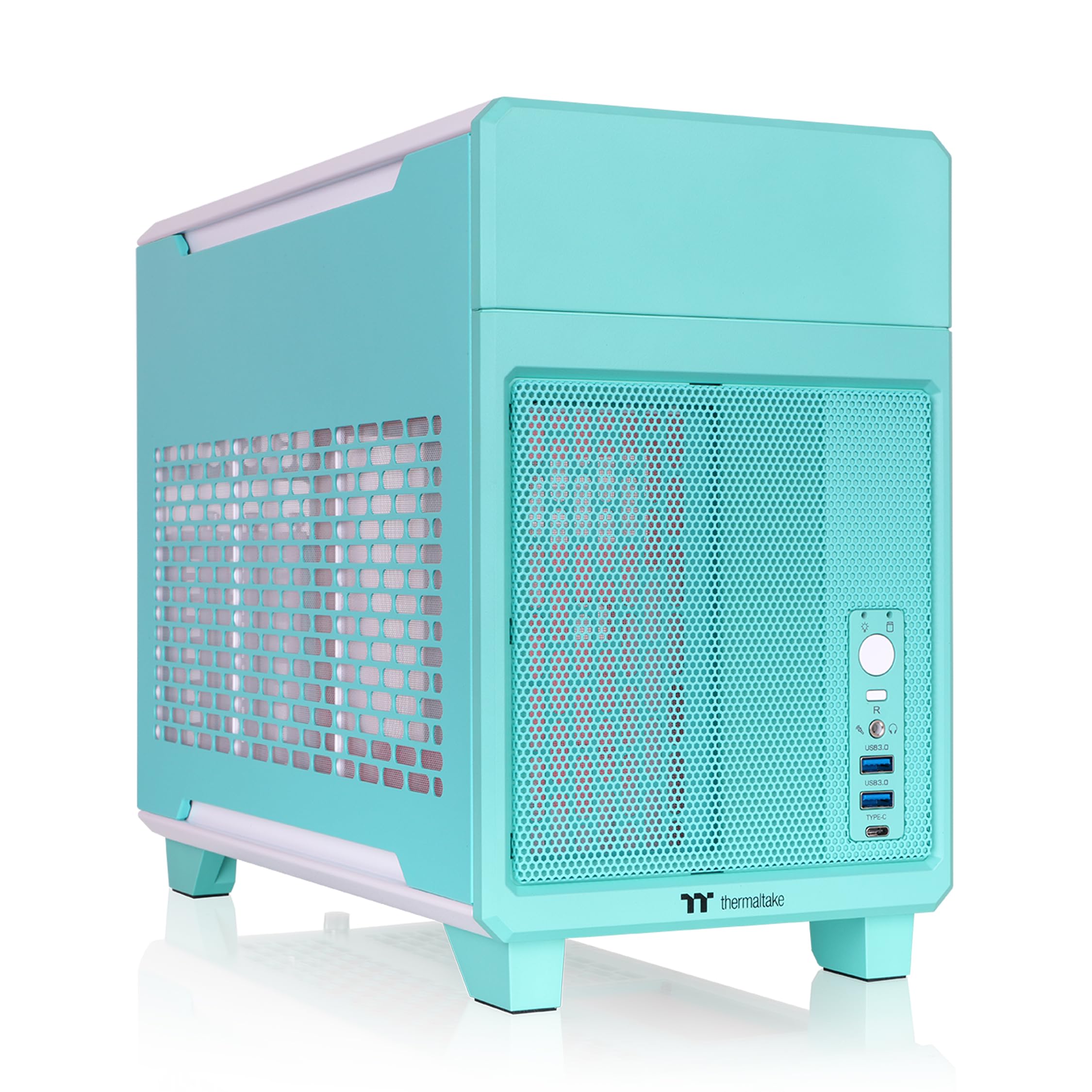 Thermaltake TR100 SFF Chassis; mITX Support; 18.9 Liters; PCIe 4.0 Riser Cable Included; 360mm GPU Clearance; 280mm Radiator Sup