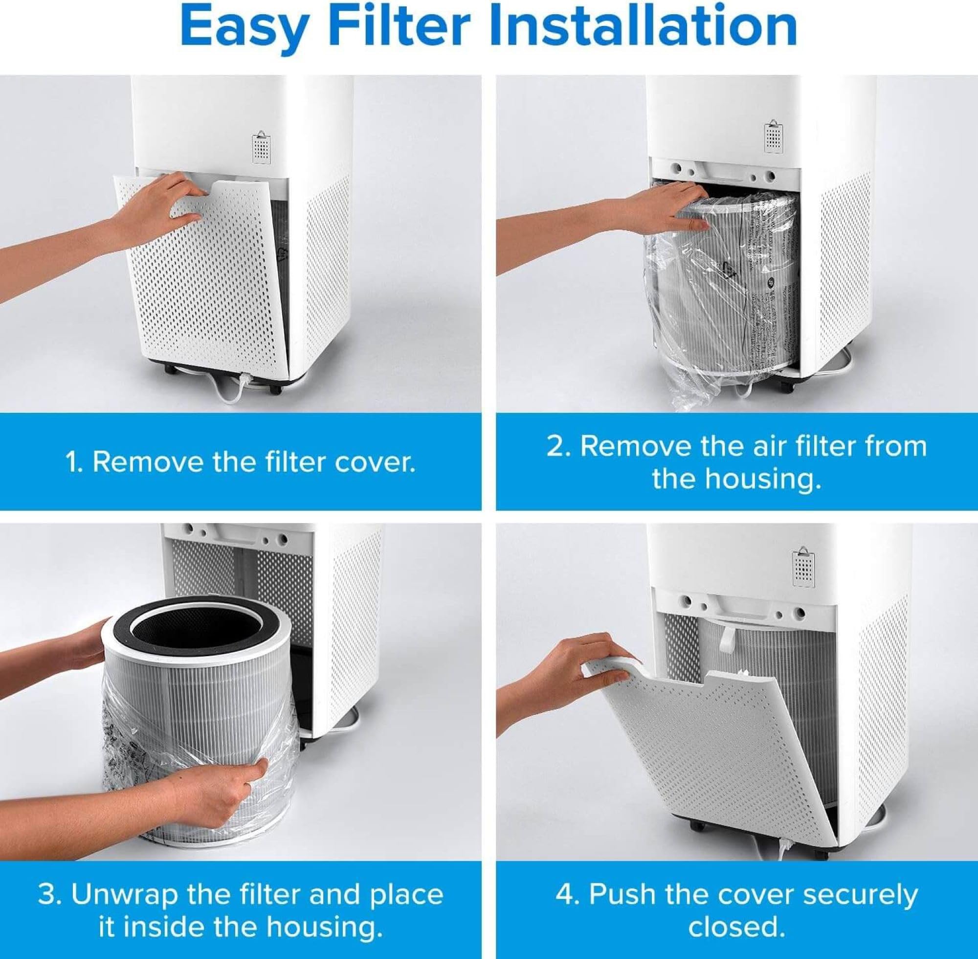 Levoit Lv H135 Air Purifier Replacement Filter, High Efficiency Activated Carbon Filters Set, Lv H135 Rf, 1 Pack, White