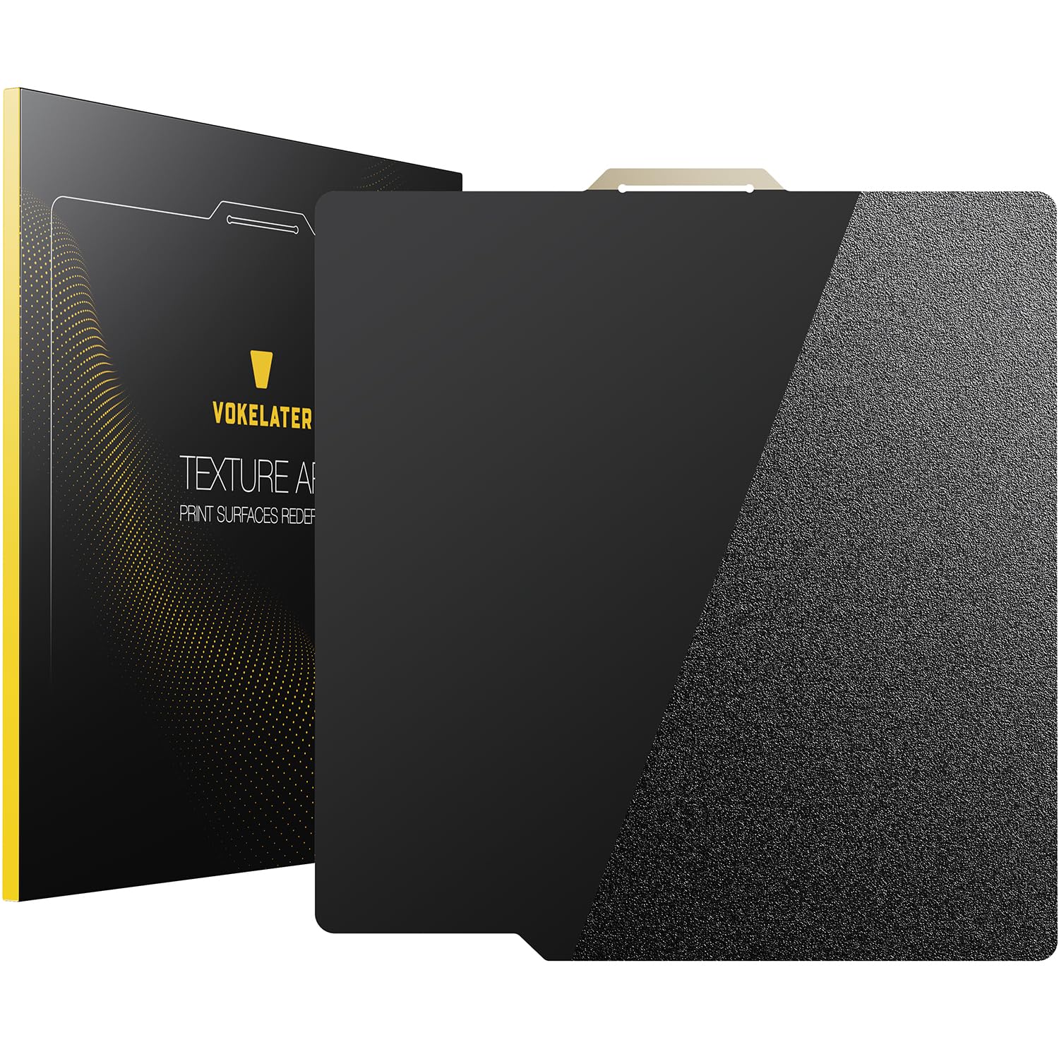 Vokelater 3D Printer Build Plate Black Pei Sheet For Bambu Lab X1/X1C/X1E/P1P/P1S/A1, Dual Texture 257X257Mm, Flexible Spring St