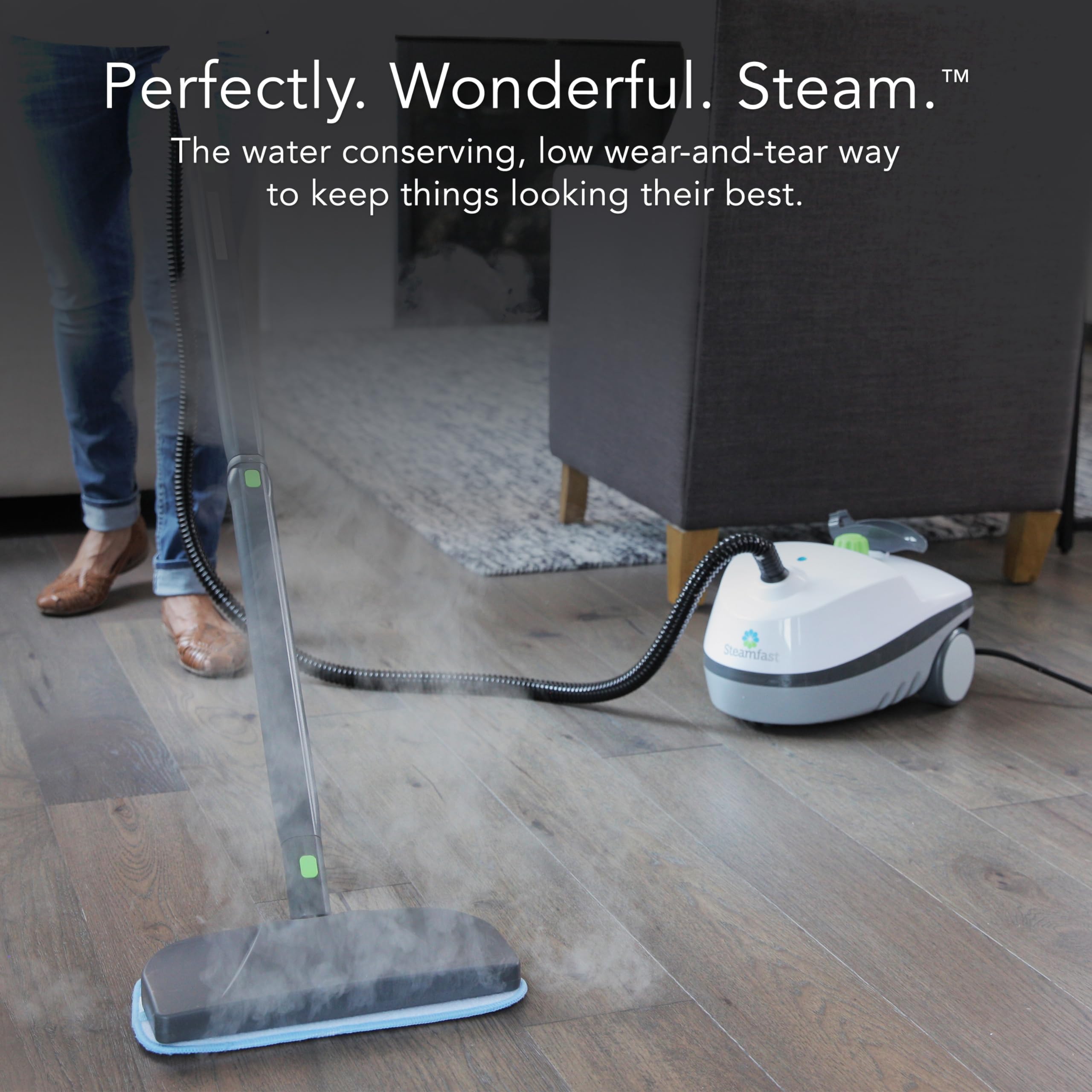 Steamfast Sf 370 Canister Cleaner With 15 Accessories All Natural, Chemical Free Pressurized Steam Cleaning For Most Floors, Cou