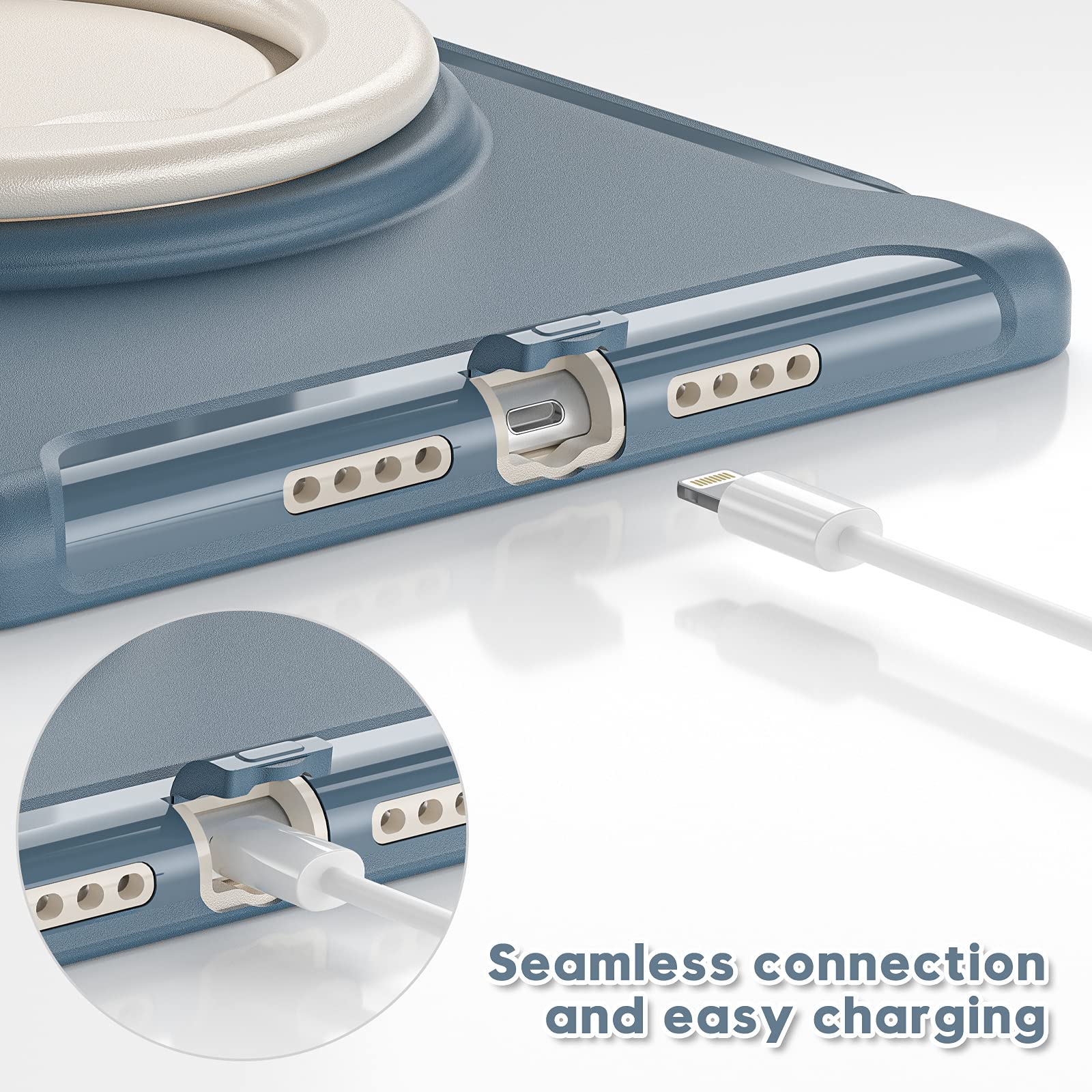 Batyue For Ipad 9Th/ 8Th/ 7Th Generation Case (Ipad 10.2 Case 2021/2020/2019) With Screen Protector, Rugged Case With Rotating S