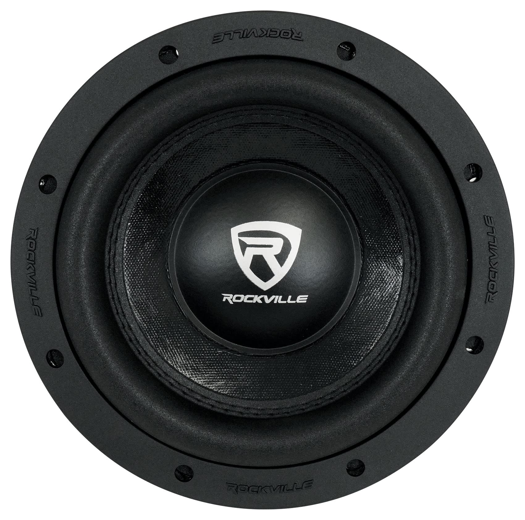 Rockville W8K6D4 V2 8 1400W Peak Car Audio Subwoofer Dual 4-Ohm Sub 350W Rms, Black