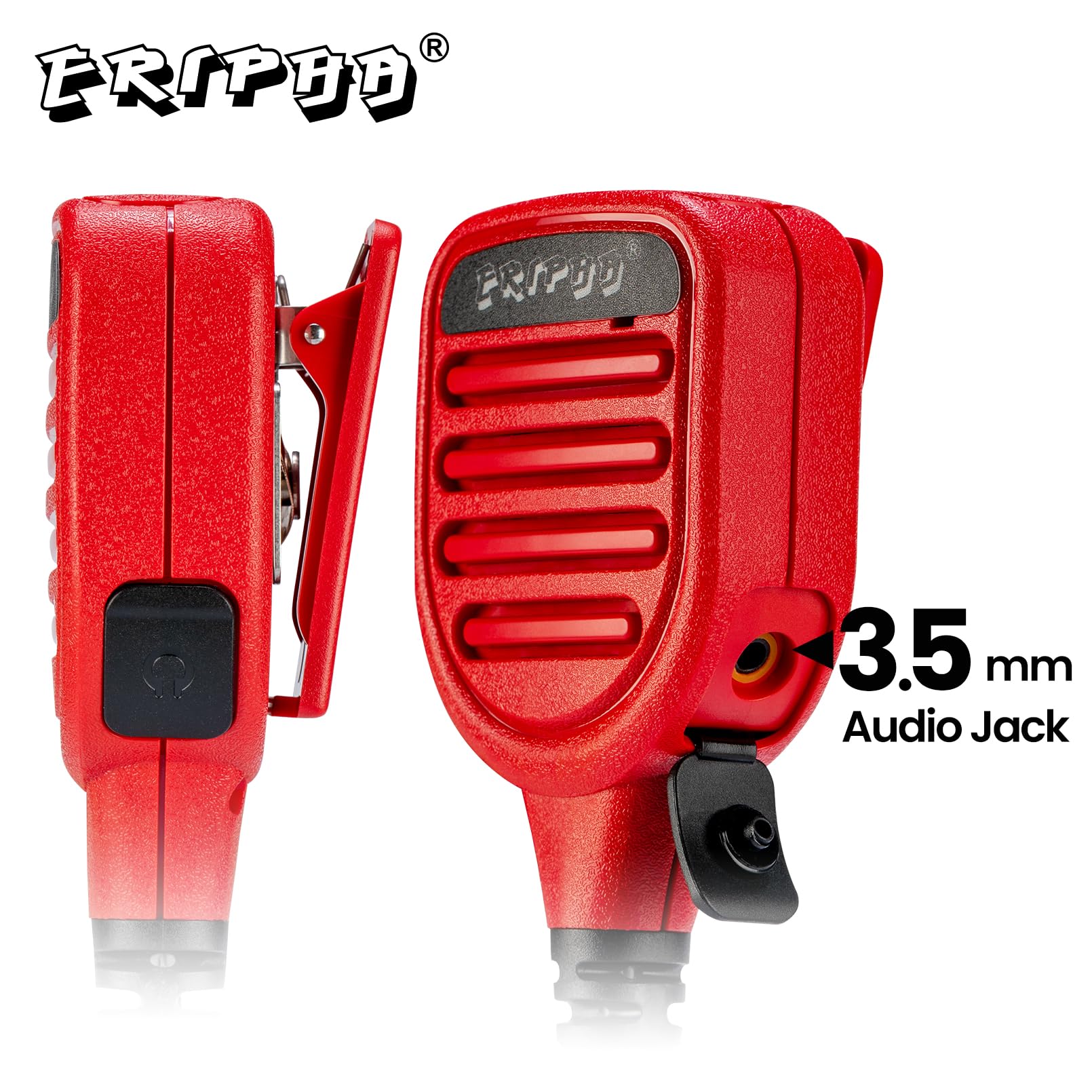 Eripha Speaker Microphone Shoulder Waterproof Ip56 Compatible With M0Torola Sp200D Cls 1110 Two Way Radio With 3.5Mm Jack (2 Pcs