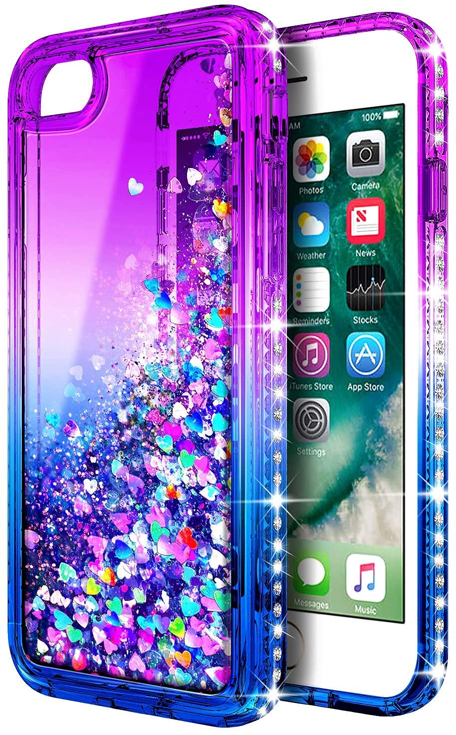 Ngb Compatible For Iphone 6 6S 7 8 Case, Iphone Se 3 2022/Iphone Se 2 2020 Case With Tempered Glass Screen Protector, Ring Holde