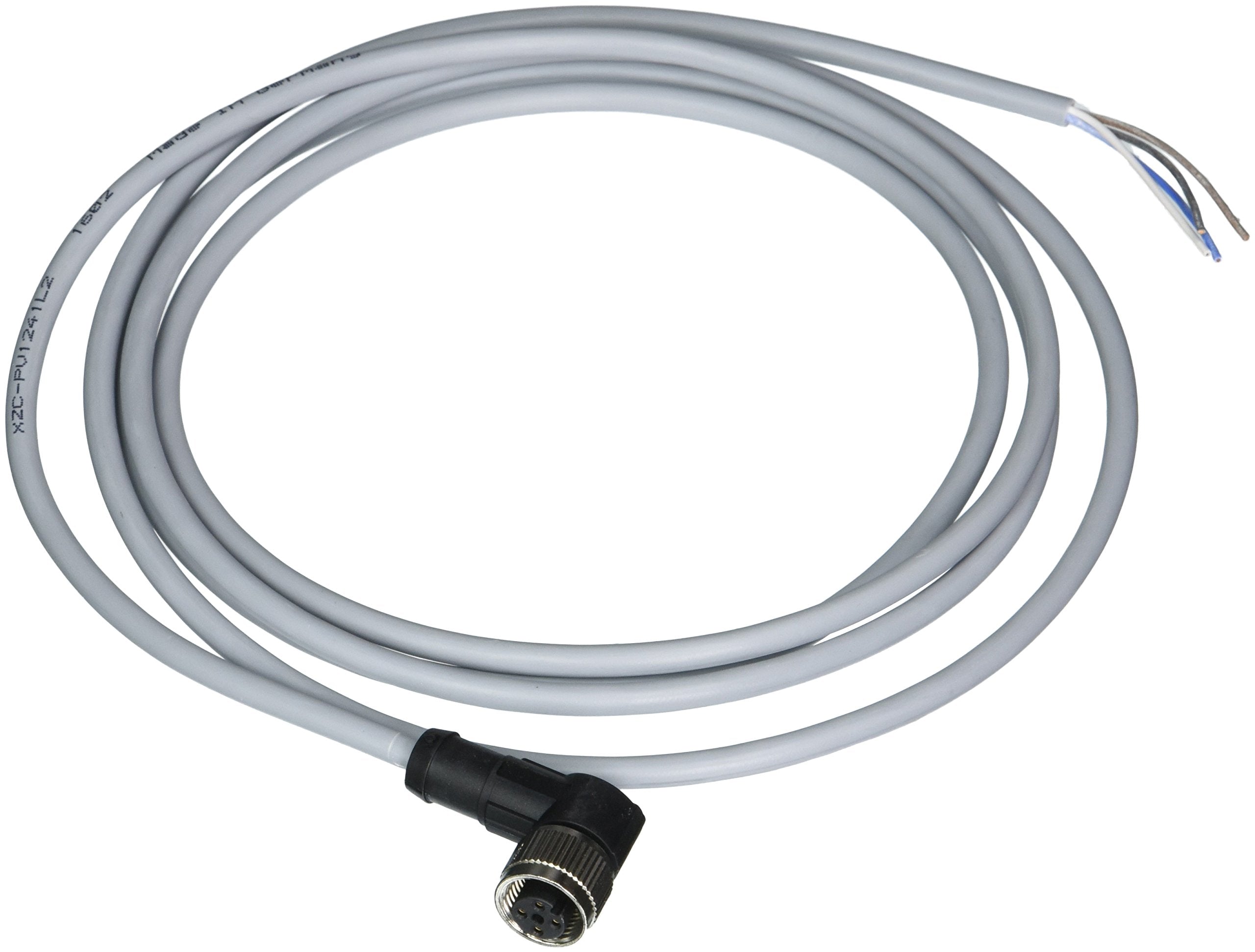 Telemecanique Sensors Xzcpv1241L2 Pre Wired 90 Degree Elbow M12 4 Pins Female Connector Cable