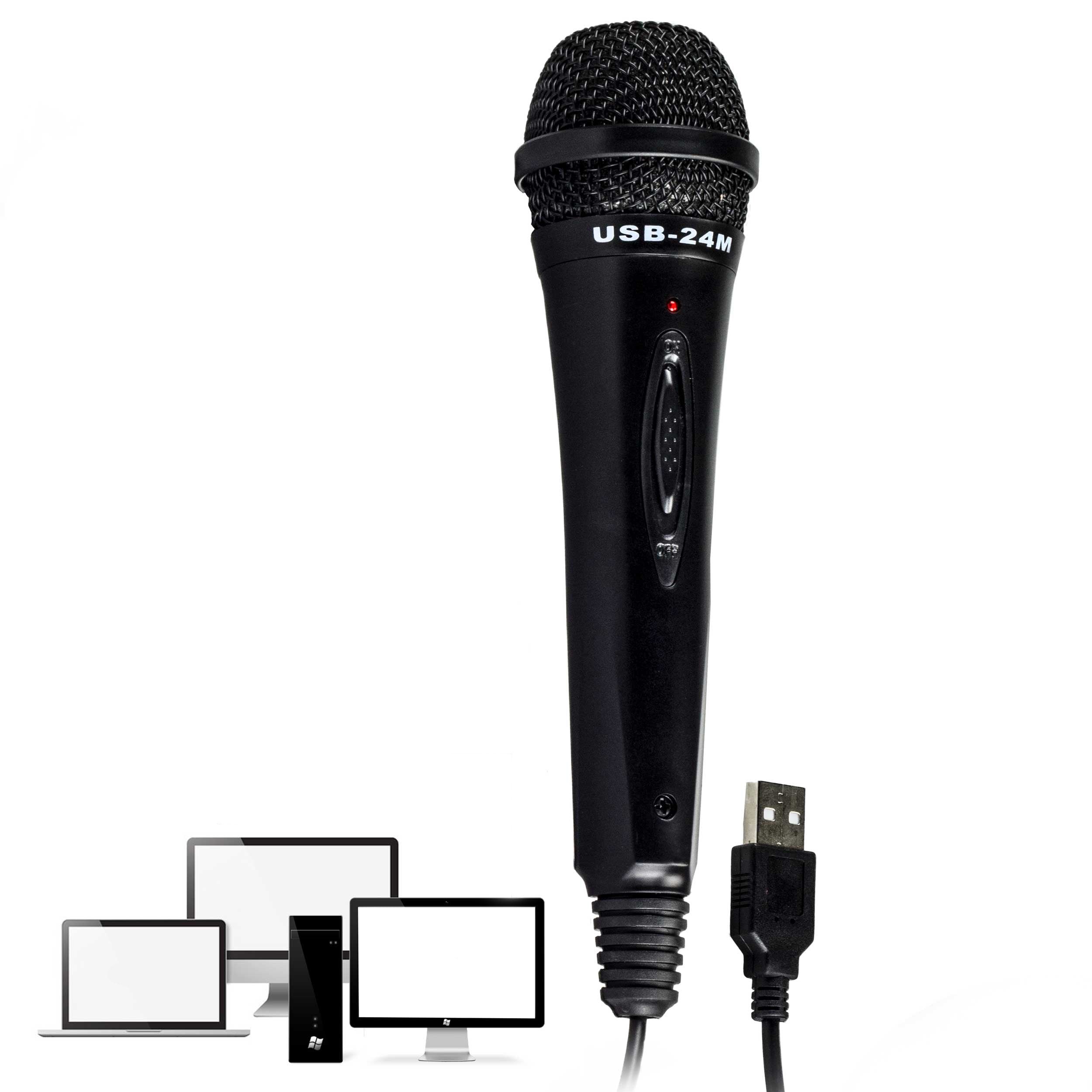 Nady Usb 24M Dynamic Plug And Play Usb Microphone,Black