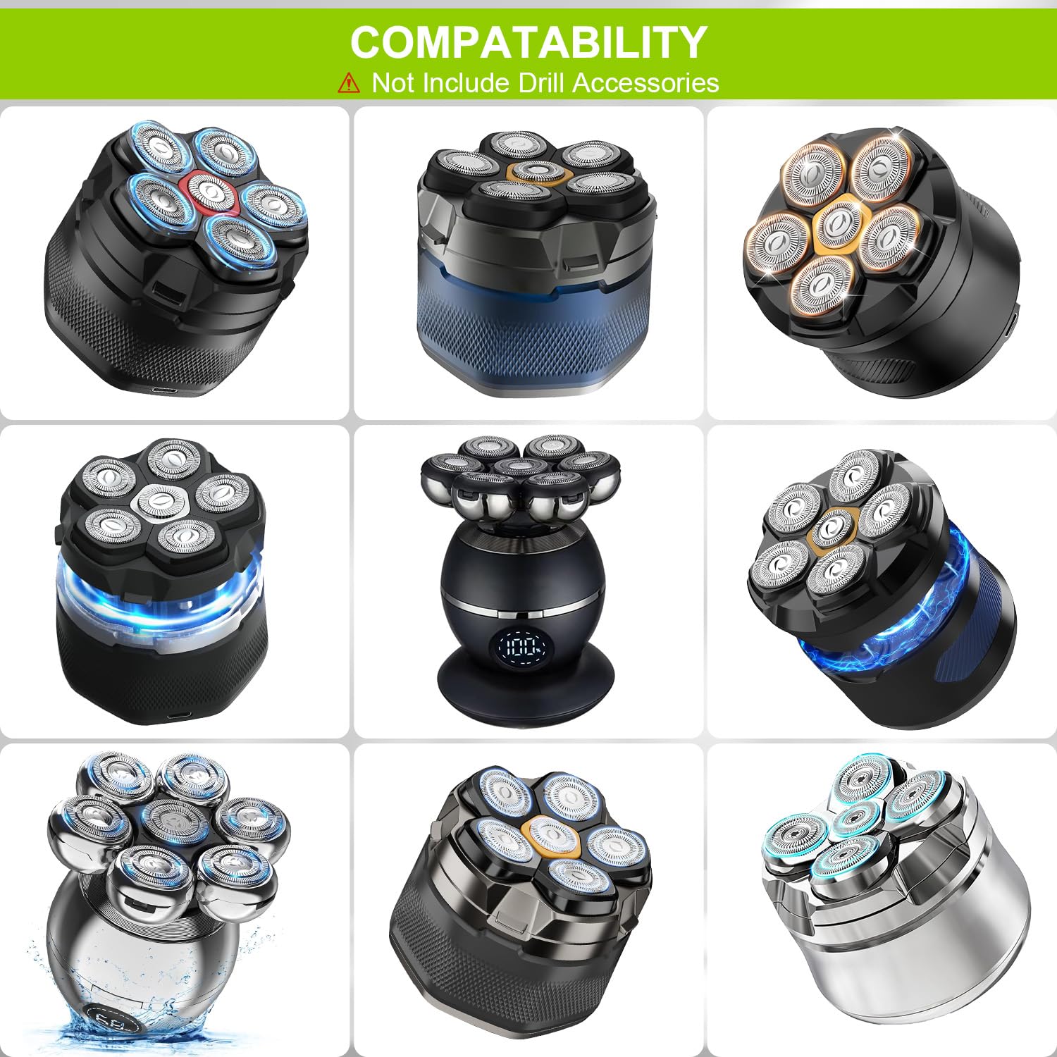 Hard Case Compatible With Microtouch/For Tustow/For Redbreak/For Solimpia Electric Shaver, (Case Only) For Titanium Head Shavers