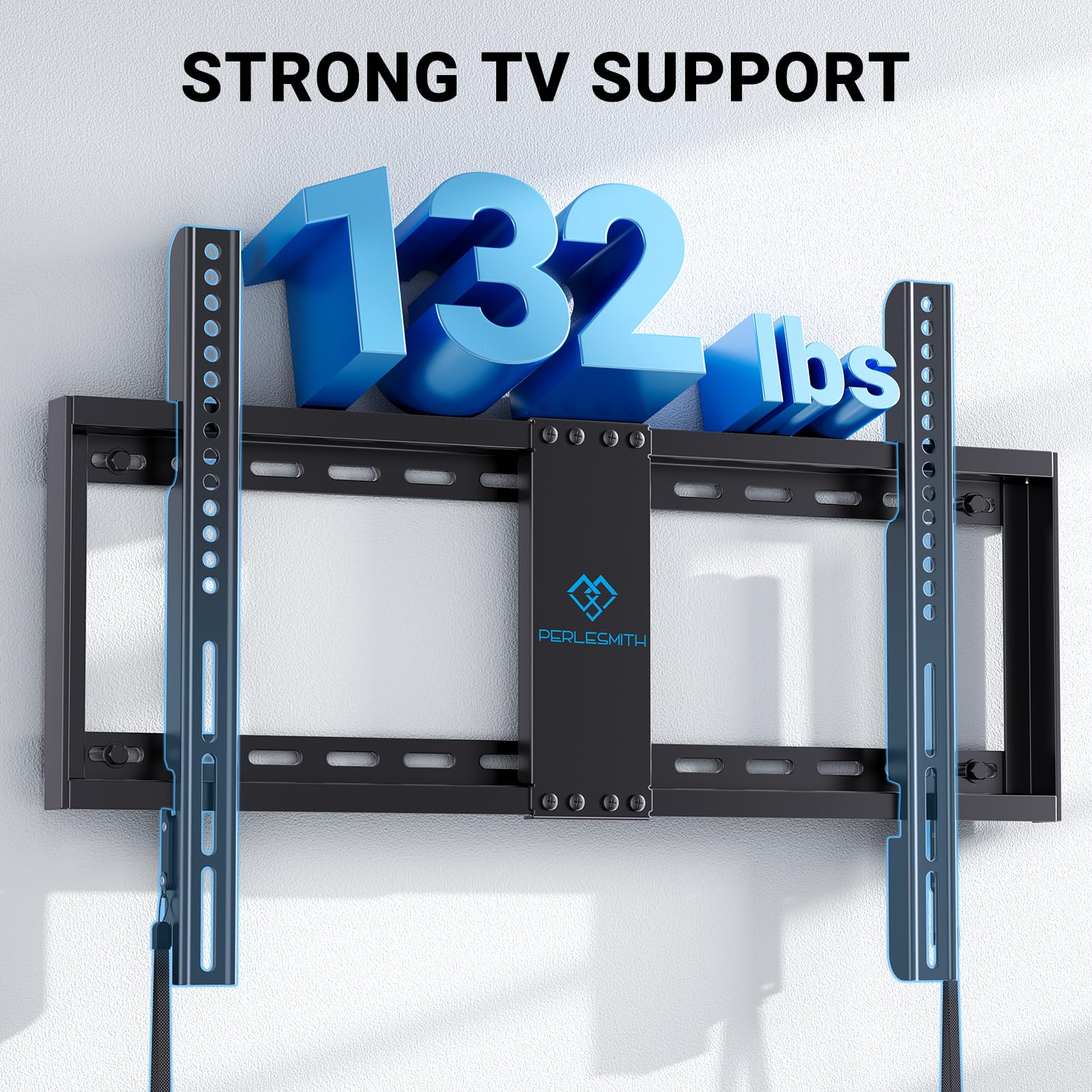 Perlesmith Fixed Tv Wall Mount Bracket For 32 82 Inch Led, Lcd, And Oled Flat Screen Tvs   Fits 16     24    Wood Studs, Fixed T