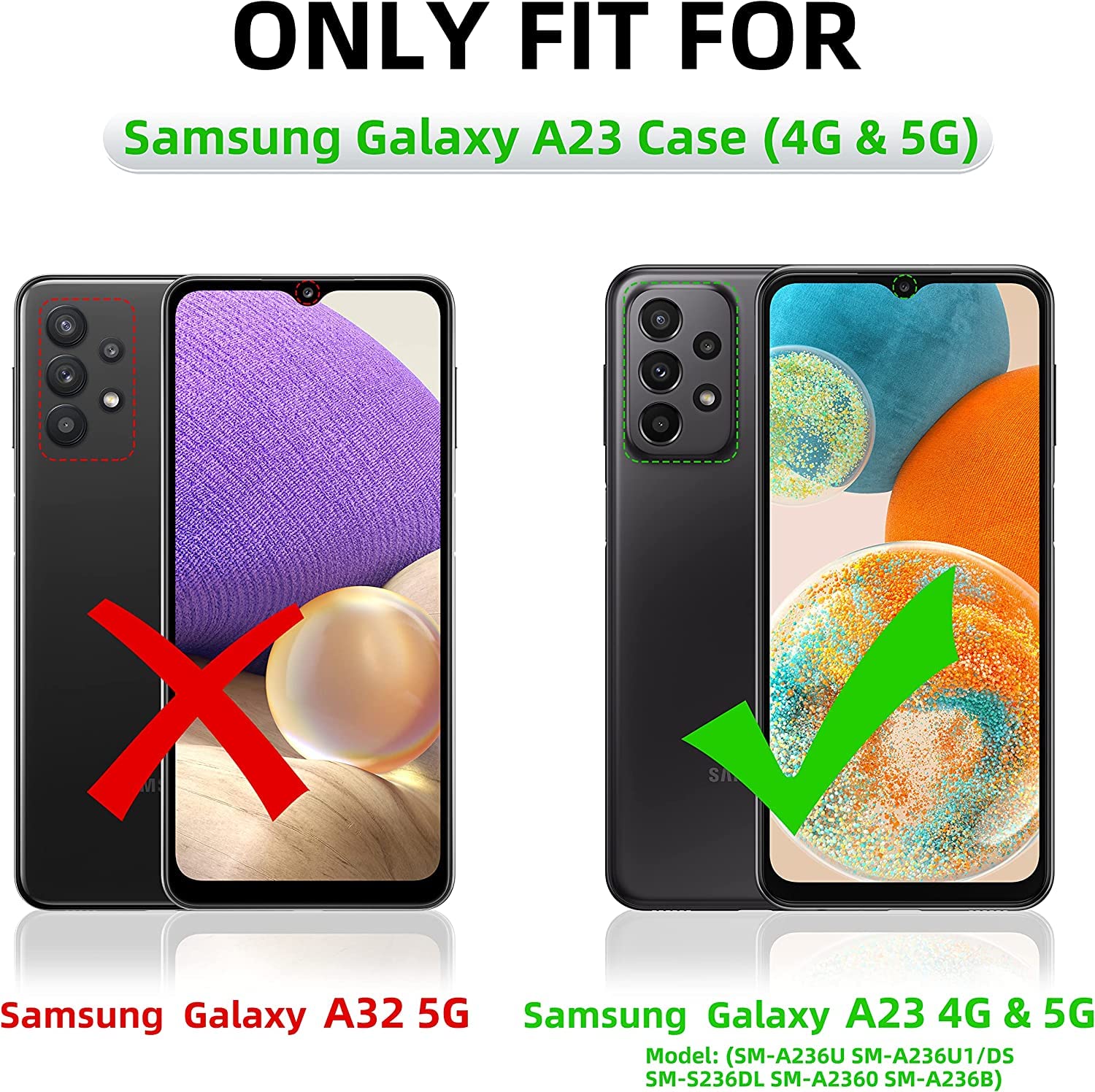 Oakxco For Samsung Galaxy A23 5G Phone Case Liquid Silicone, Fluorescent Bright Solid Color, Cute Thin Slim Soft Rubber Tpu Plai