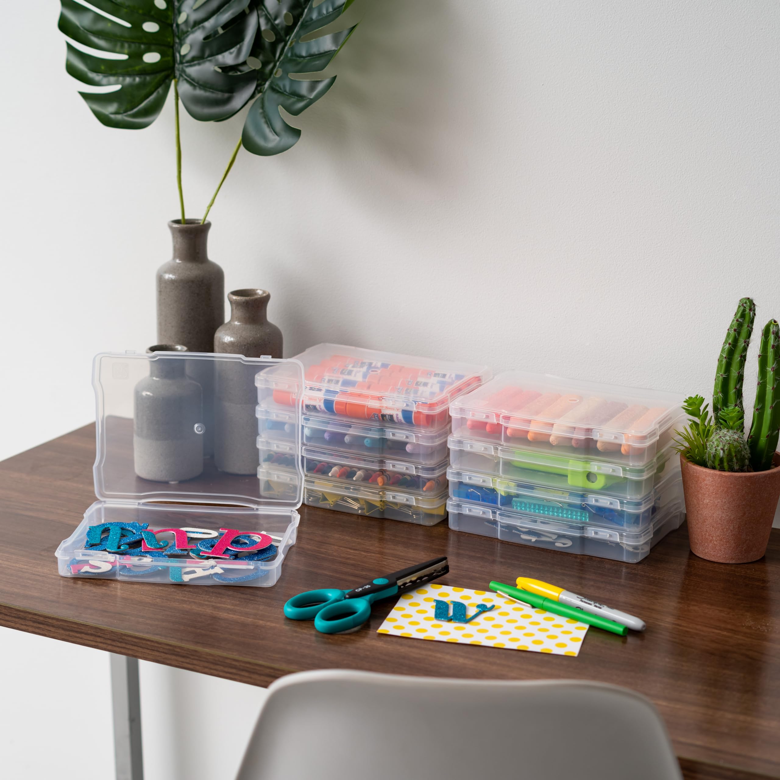 Iris Usa 5''X 7'' Photo Storage Box Container Keeper Organizer, 10 Pack, For Pictures Crafts Scrapbooking Stationery, Protection