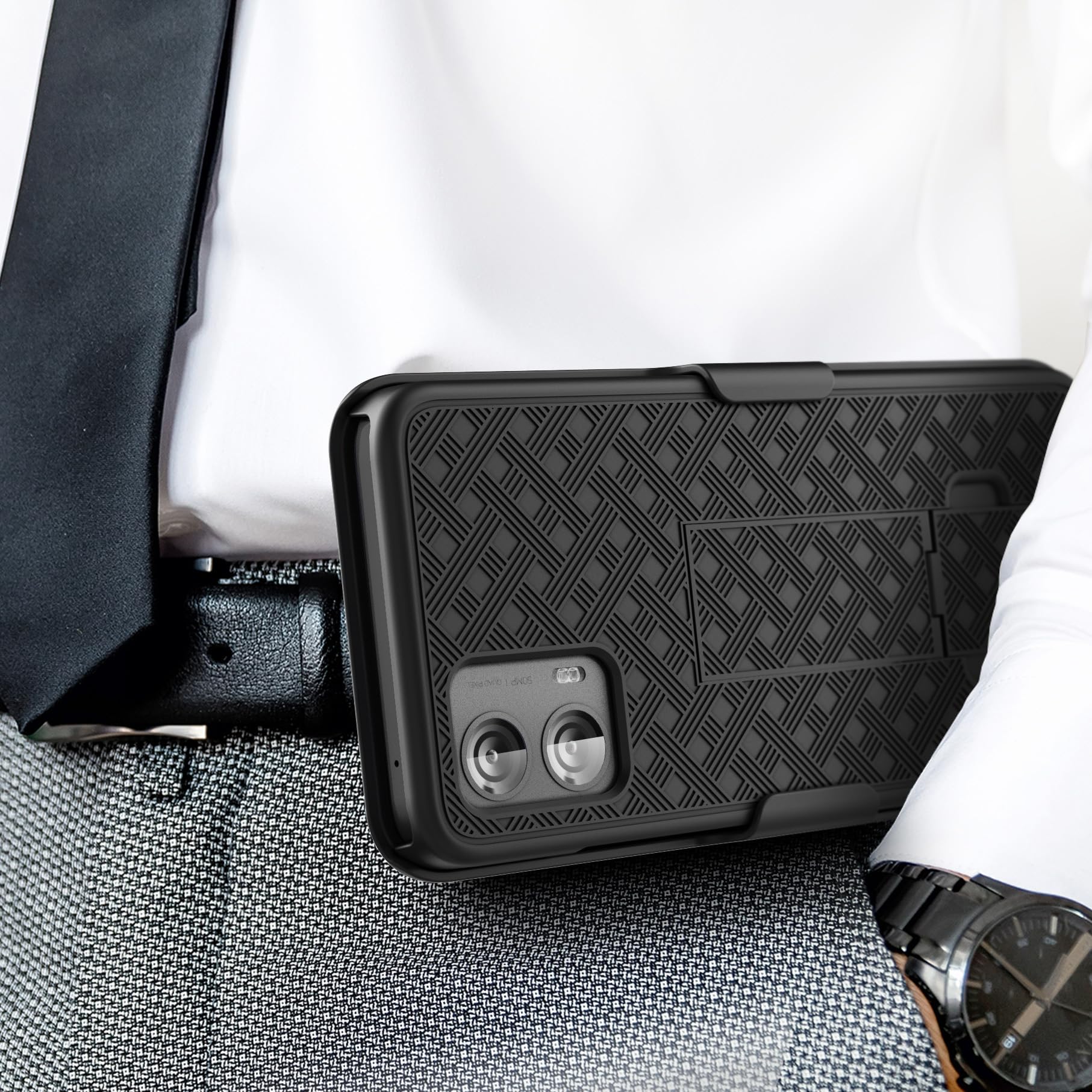 Encased Belt Case For Moto G 5G 2024   Slim Case With Holster Clip (Motorola G 5G 2024)