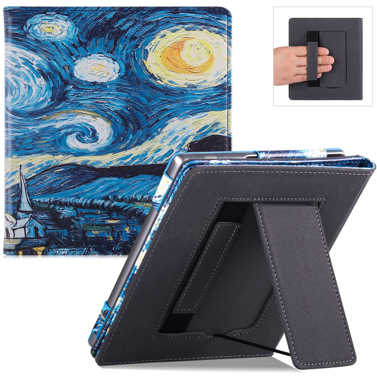 Bozhuorui Stand Case For Kindle Oasis (9Th Generation 2017 Release And 10Th Generation 2019 Release)   Pu Leather Folio Sleeve C