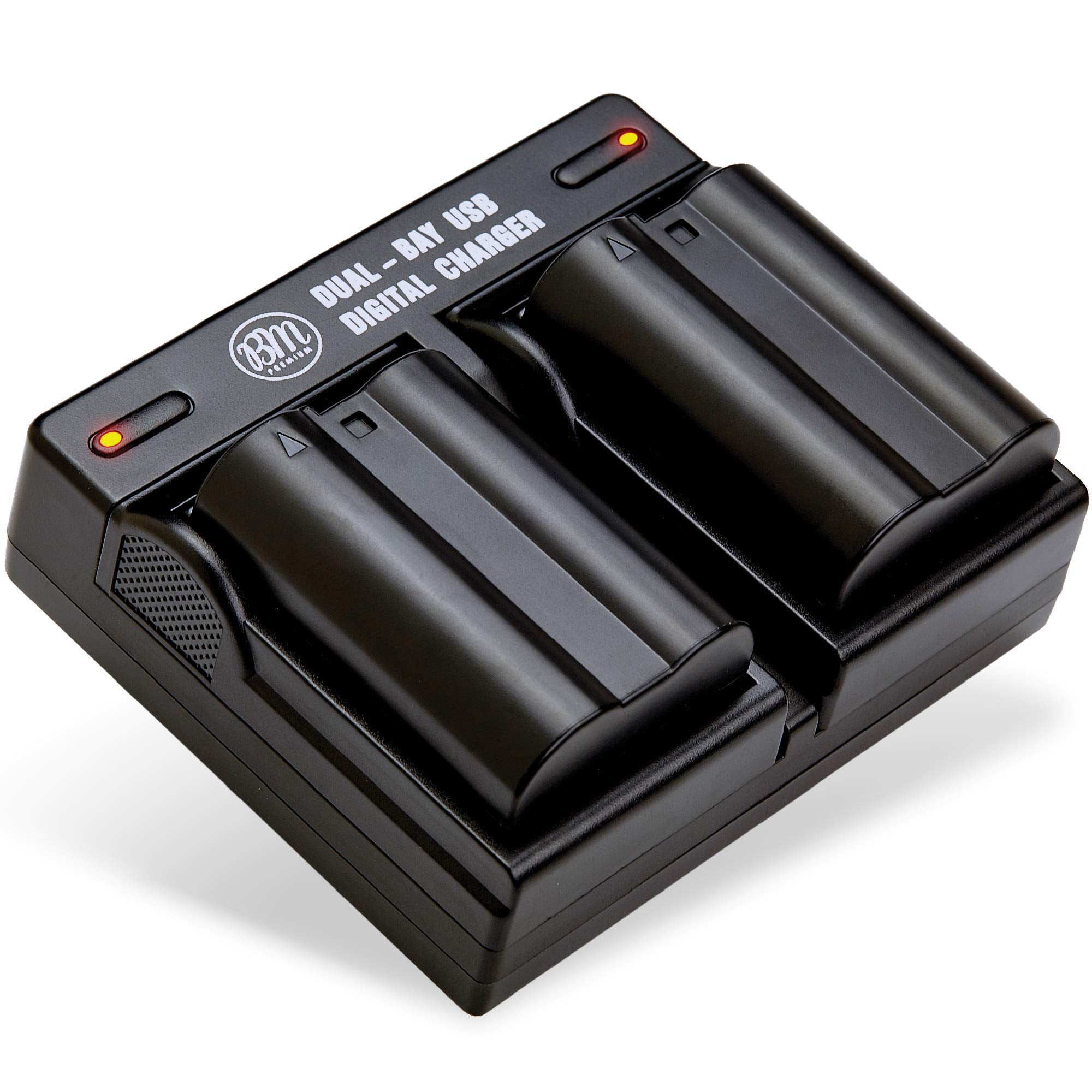 Bm Premium 2 Pack Of En El15C High Capacity Batteries And Dual Bay Battery Charger For Nikon Zf, Z5, Z6, Z6Ii, Z7, Z7Ii, Z8, D78