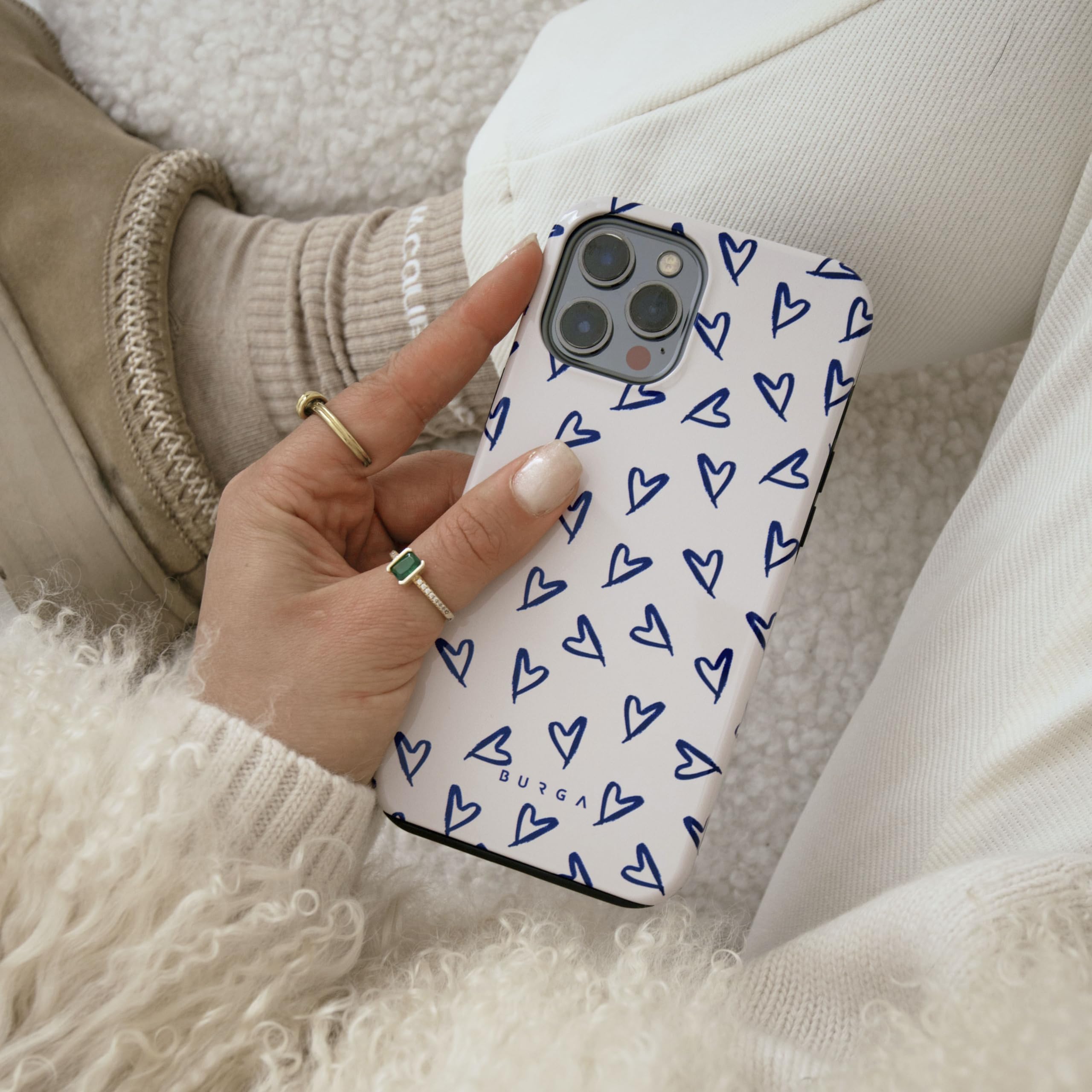 Burga Case For Iphone 15 Pro Max   Max Protective, Cute, Aesthetic, Trendy, Pattern Phone Cover, Fall Collection   Fits Apple Ip