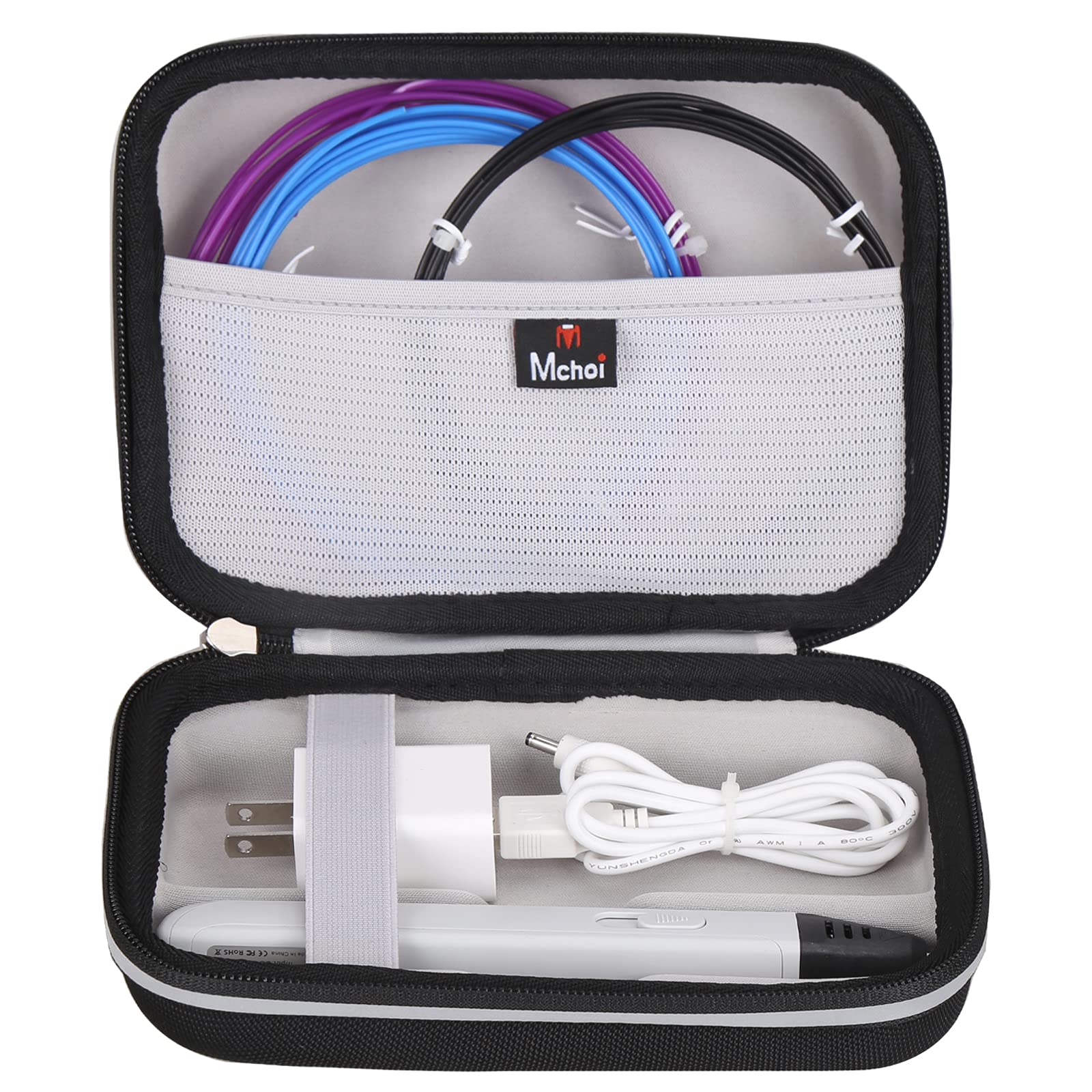 Mchoi Hard Carrying Case Suitable For Mynt3D Super / Mynt3D Professional / Mynt3D Pro Printing 3D Pen, Shockproof Waterproof Bla