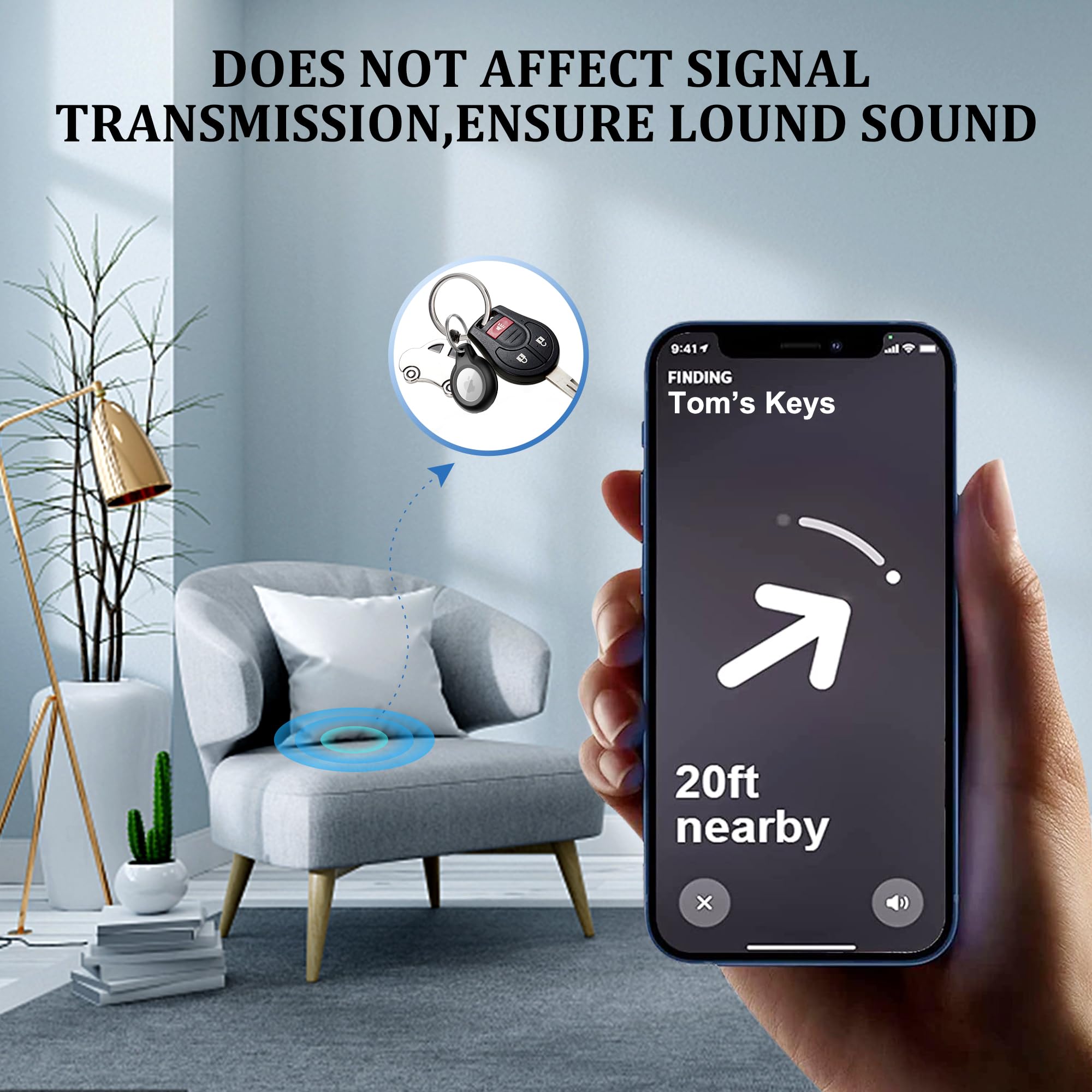 2 Pack Ipx8 Waterproof Airtag Keychain With Airtag Holder Case,Full Body Shockproof,Anti Scratch Cover Air Tag For Cat,Dog,Keys,