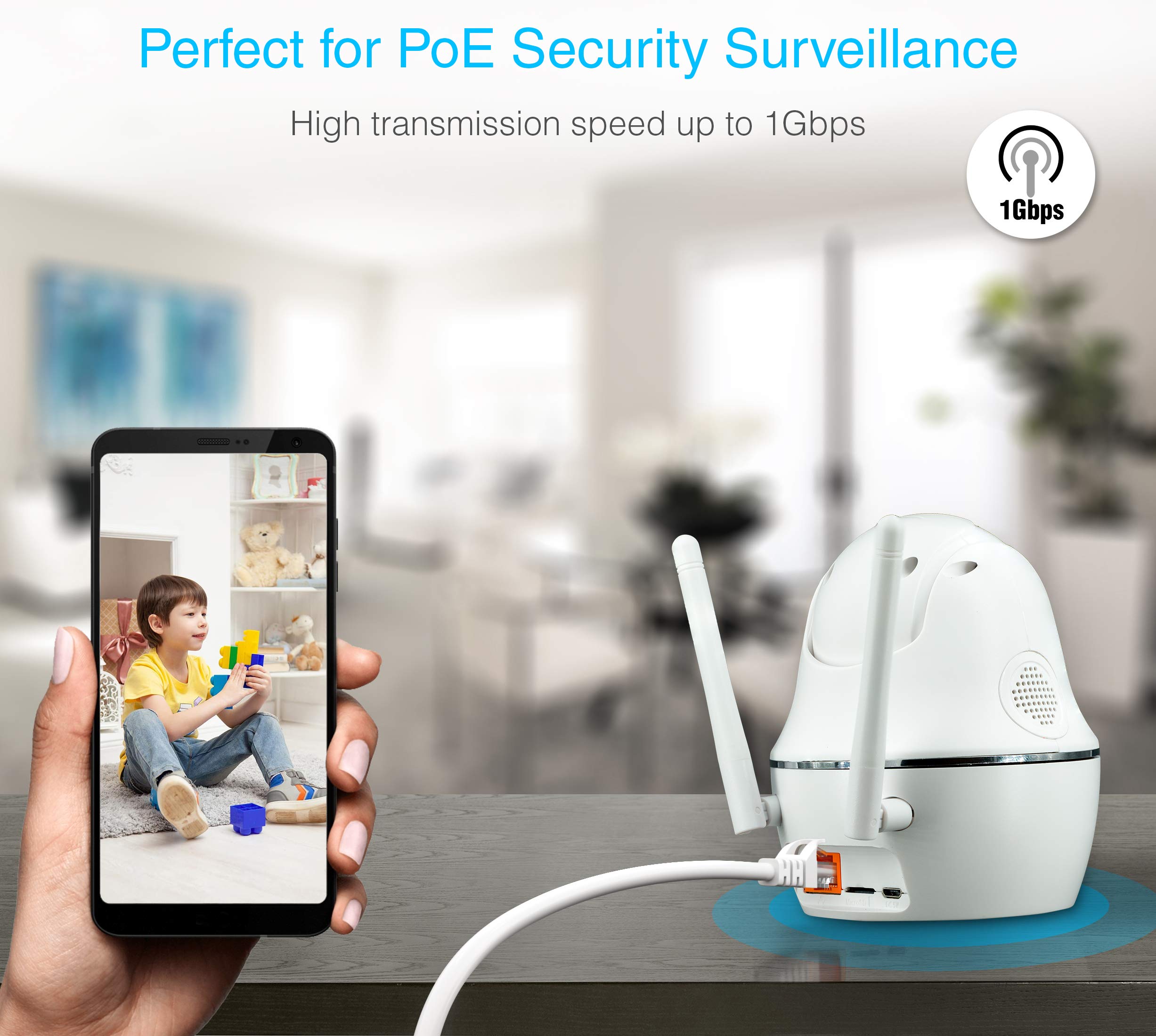 Bluerigger Cat6 Ethernet Cable 3Ft (1Gbps, 550Mhz, Rj45) Cat 6 Gigabit Internet Network Lan Patch Cord   Compatible With Game Co