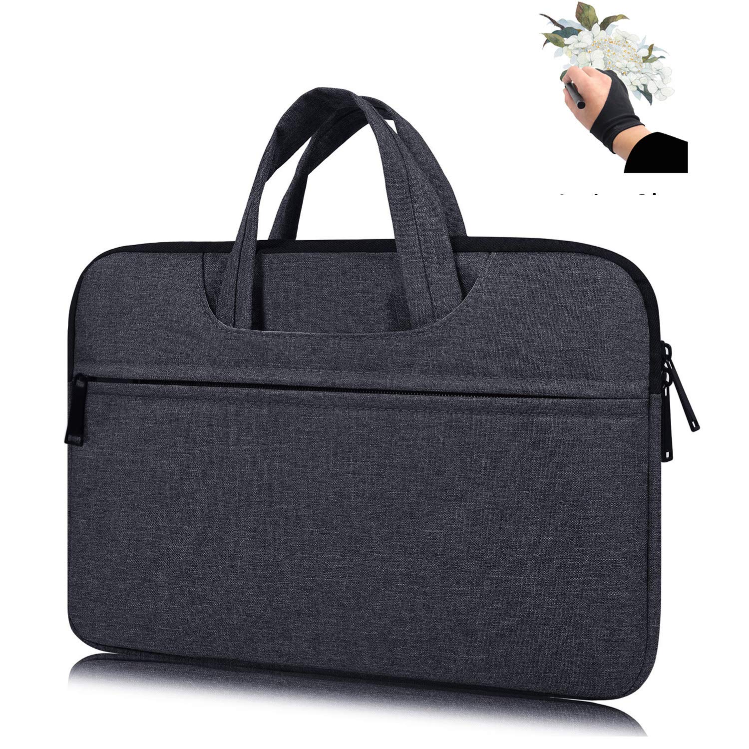 Portable Drawing Tablet Monitor Carrying Bag Case Protective Sleeve for Huion KAMVAS Pro 13 GT-133,GT-116, Huion Q11K V2, Wacom 
