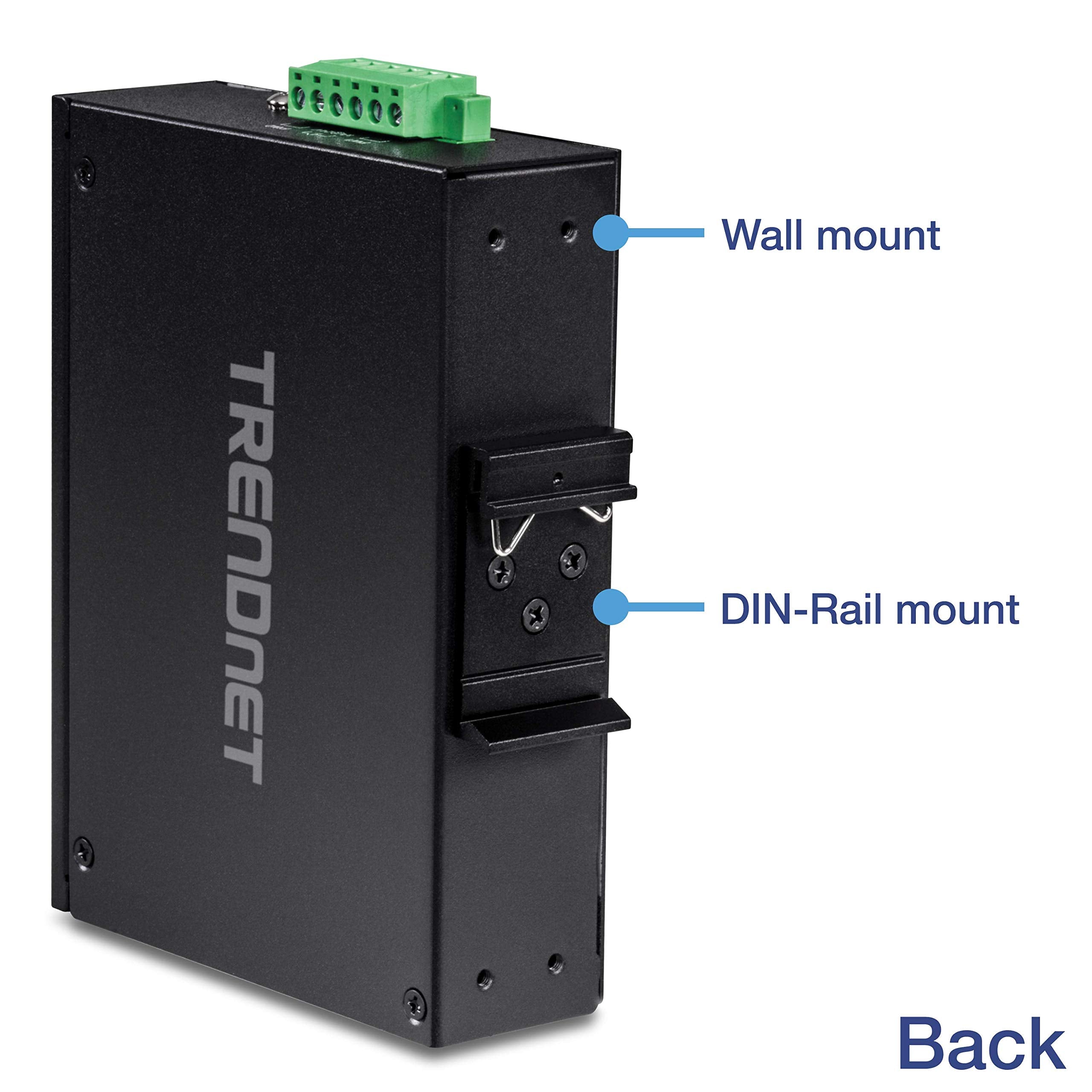 Trendnet 8-Port Industrial Fast Ethernet Din-Rail Switch, Ti-E80, 8 X Fast Ethernet Ports, Ip50 Rated, Extreme Temperature Opera