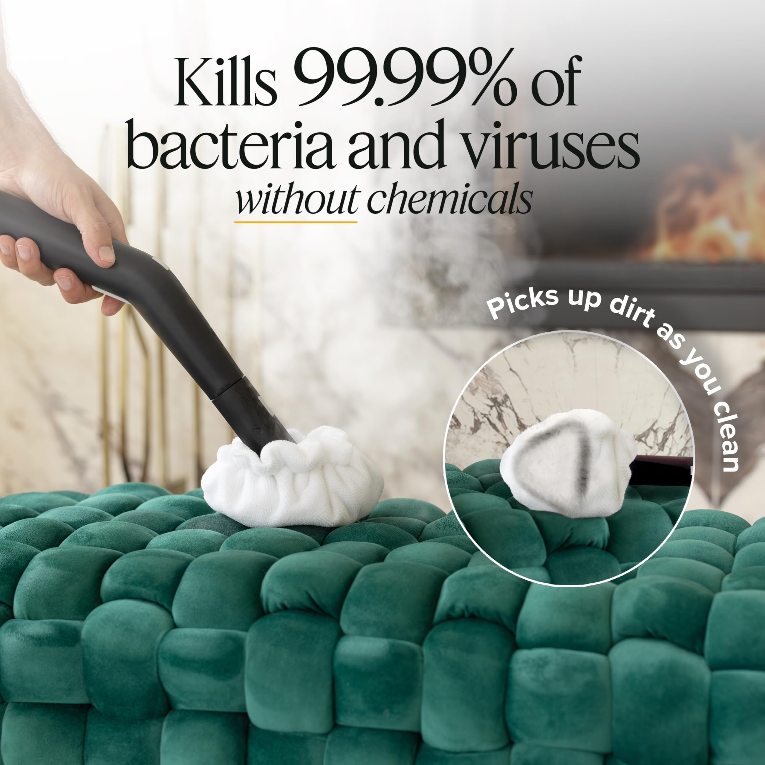 Dupray Neat Steam Cleaner With 22 Piece. Powerful Multipurpose Portable Steamer For Floors, Cars, Tiles Grout Cleaning Chemical