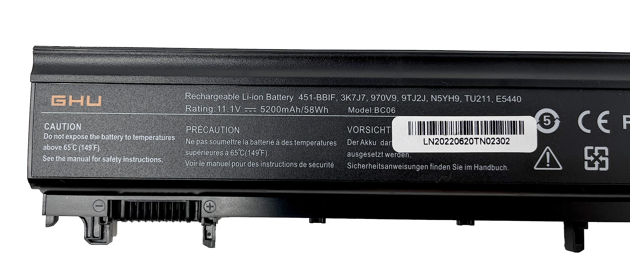 Ghu New E5540 Battery 11.1V 58Wh Compatible With Dell Latitude E5540 E5440 Vv0Nf 0K8Hc 1N9C0 Cxf66 Wgcw6 0M7T5F F49Wx Nvwgm N5Yh