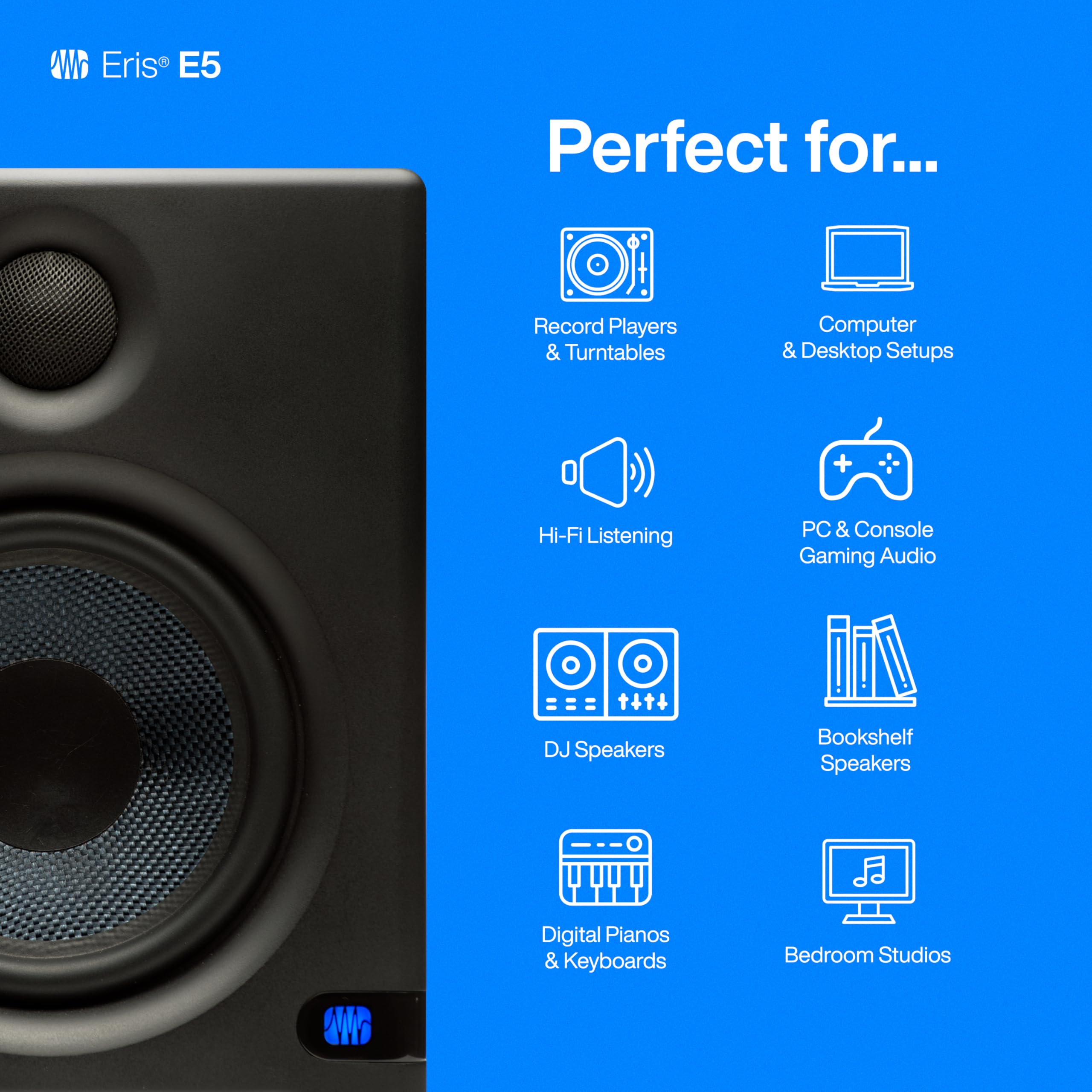 Presonus Eris E5 2 Way 5.25' Near Field Studio Monitor