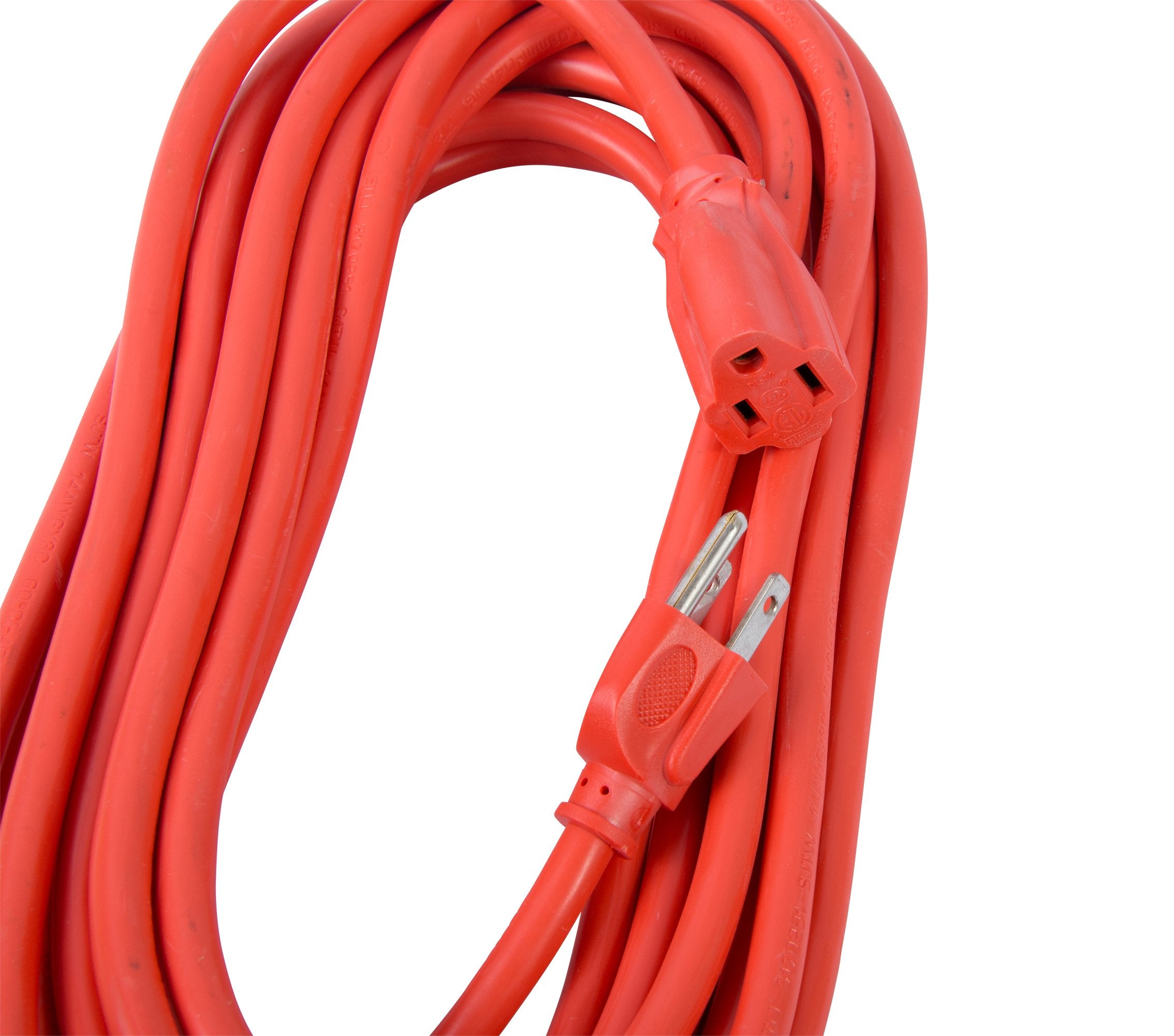 Bergen Industries Inc Oc25143 Heavy Duty Outdoor Single Receptacle Extension Cord, 25 Ft, 14 Awg, 15A/125V Ac , Orange