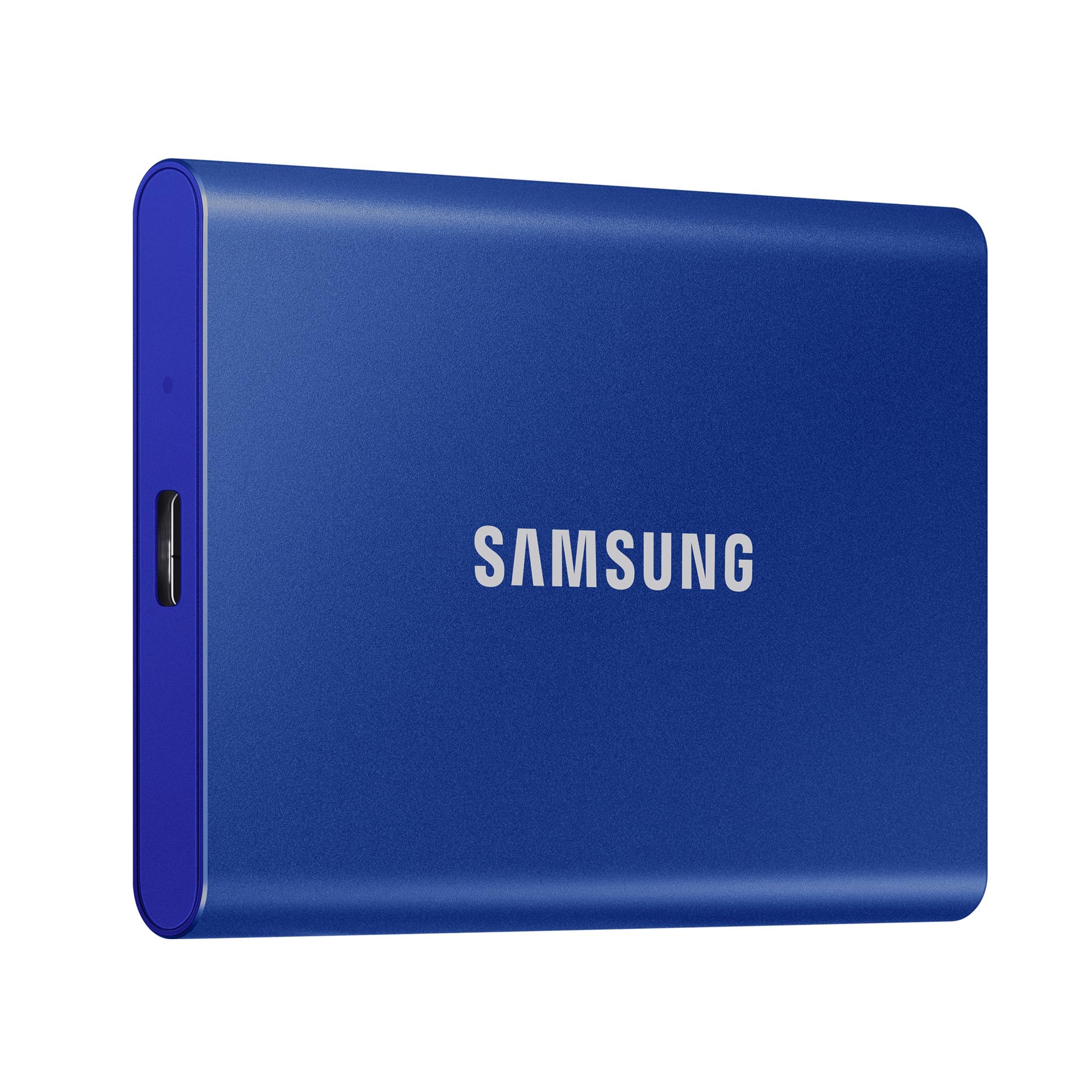 Samsung T7 2Tb Up To 1,050Mb/S Usb 3.2 Gen 2 (10Gbps, TypeC) External Solid State Drive (Portable Ssd) Blue (MuPc2T0H)
