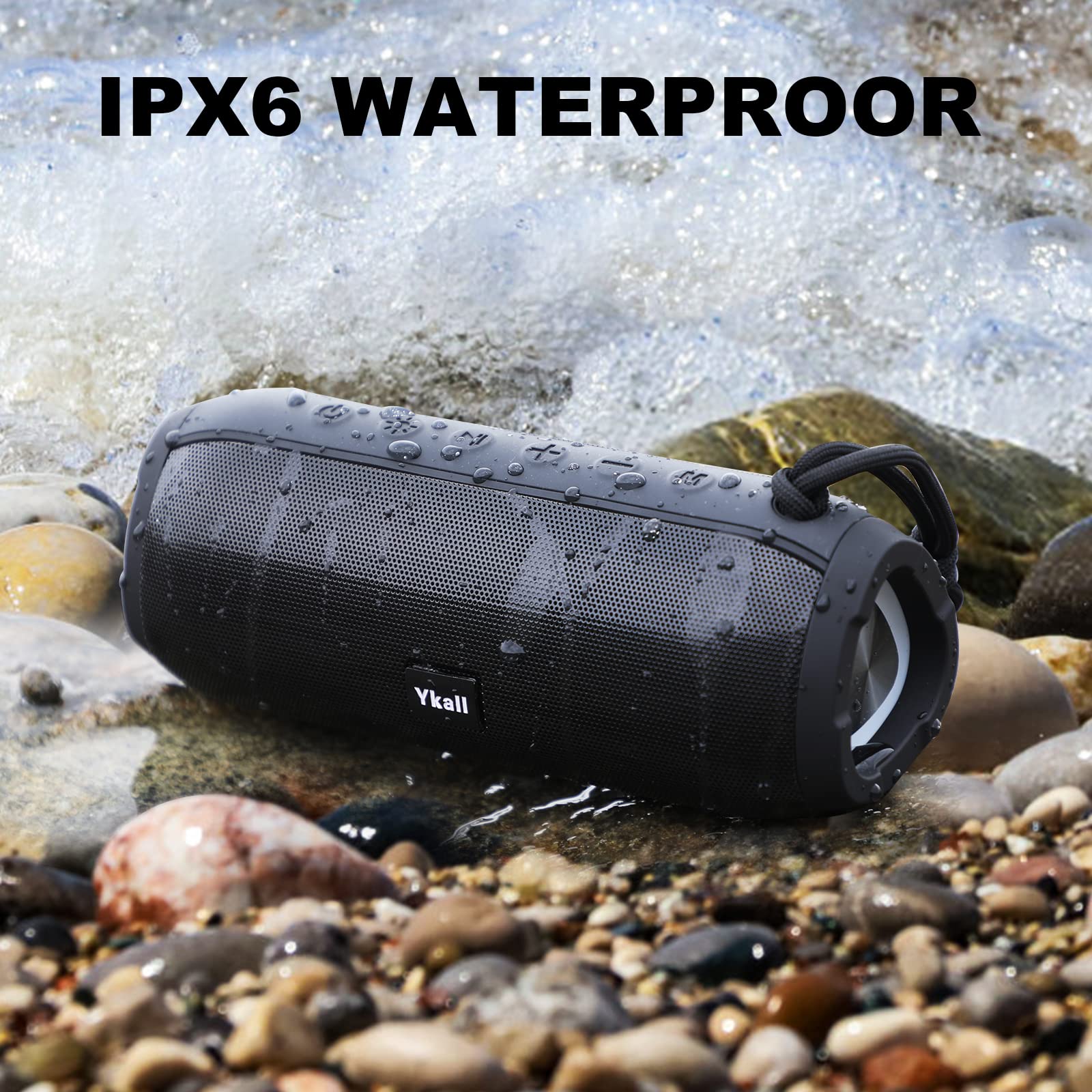 Bluetooth Speakers, Portable Bluetooth Speaker Wireless With 20W Loud Stereo Sound, Tws Pairing For Outdoor, Ipx6 Waterproof Sho