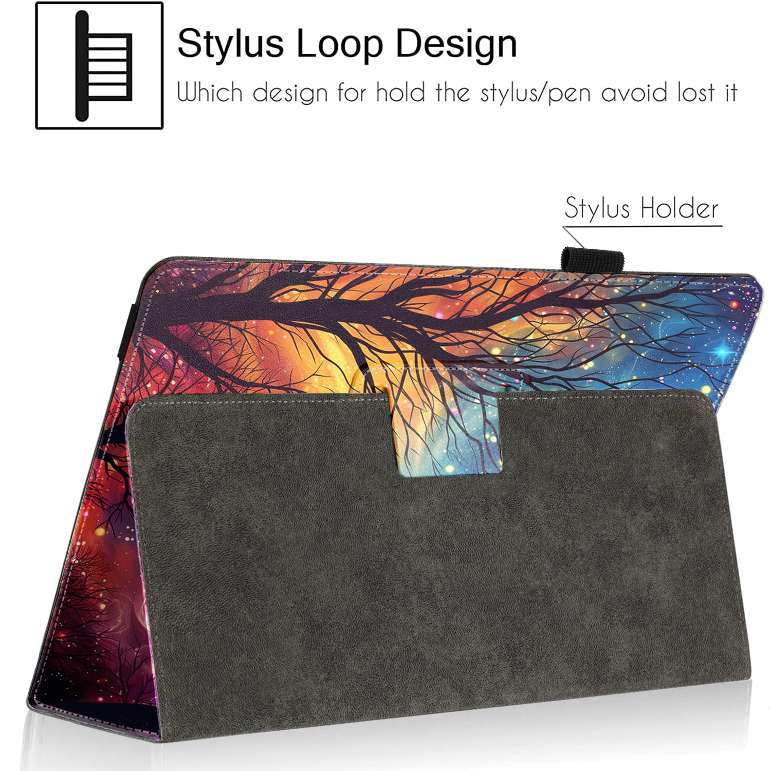 Pudiceva Universal Case For 10 10.1 Inch Tablet,Slim Folio Protective Cover For 9.6'' 10'' 10.1'' 10.5'' And All 9'' 10.5'' Touc