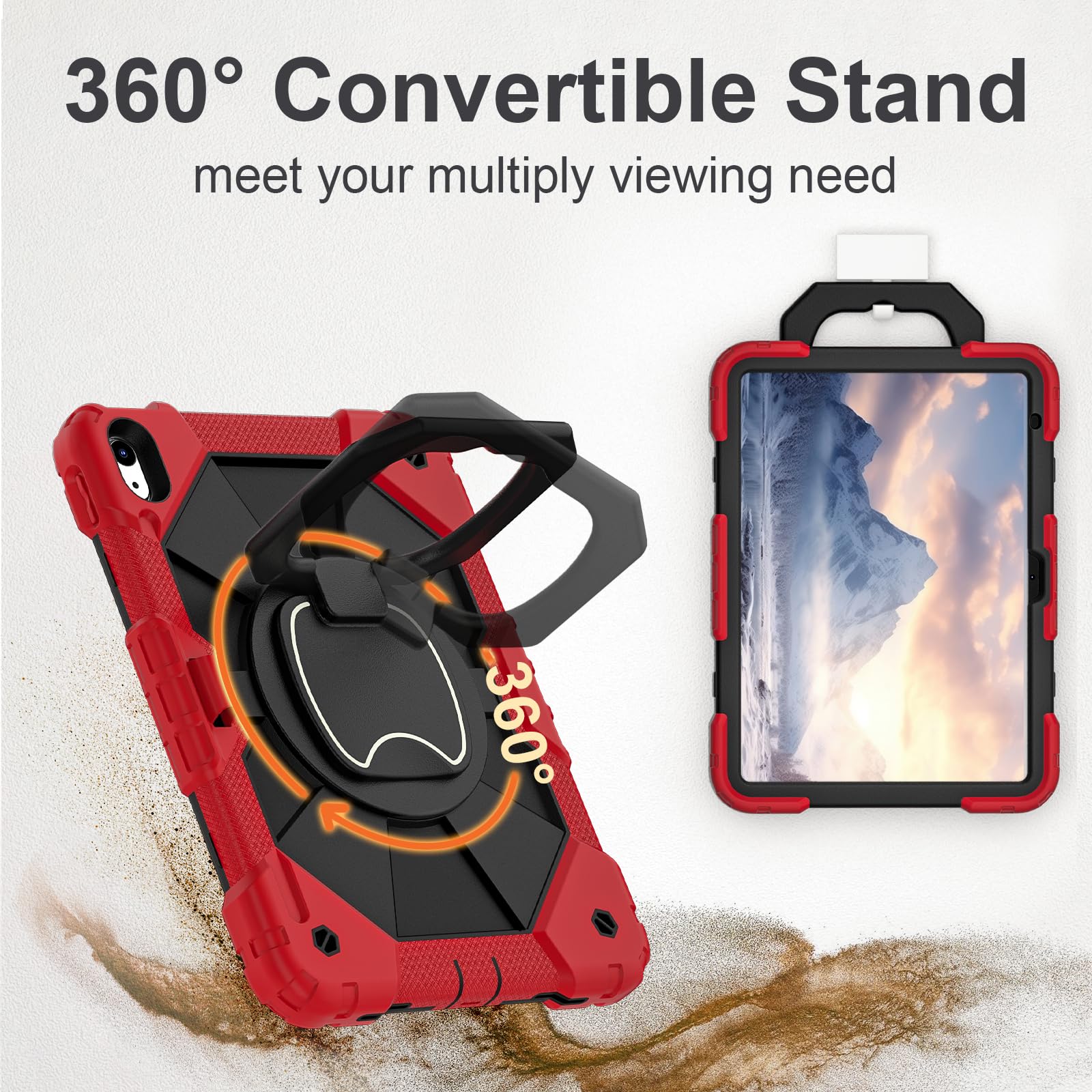 Wesorol For Ipad 10Th Generation Case 10.9 Inch 2022, Heavy Duty Case For Ipad Case 10Th Gen With Screen Protector Shoulder Stra