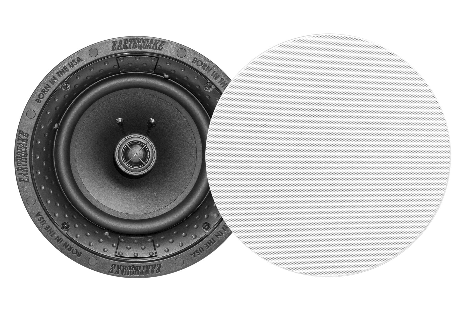 Earthquake Sound R800 8 in Ceiling Speakers(Pair) with Magnetic Paintable Grill