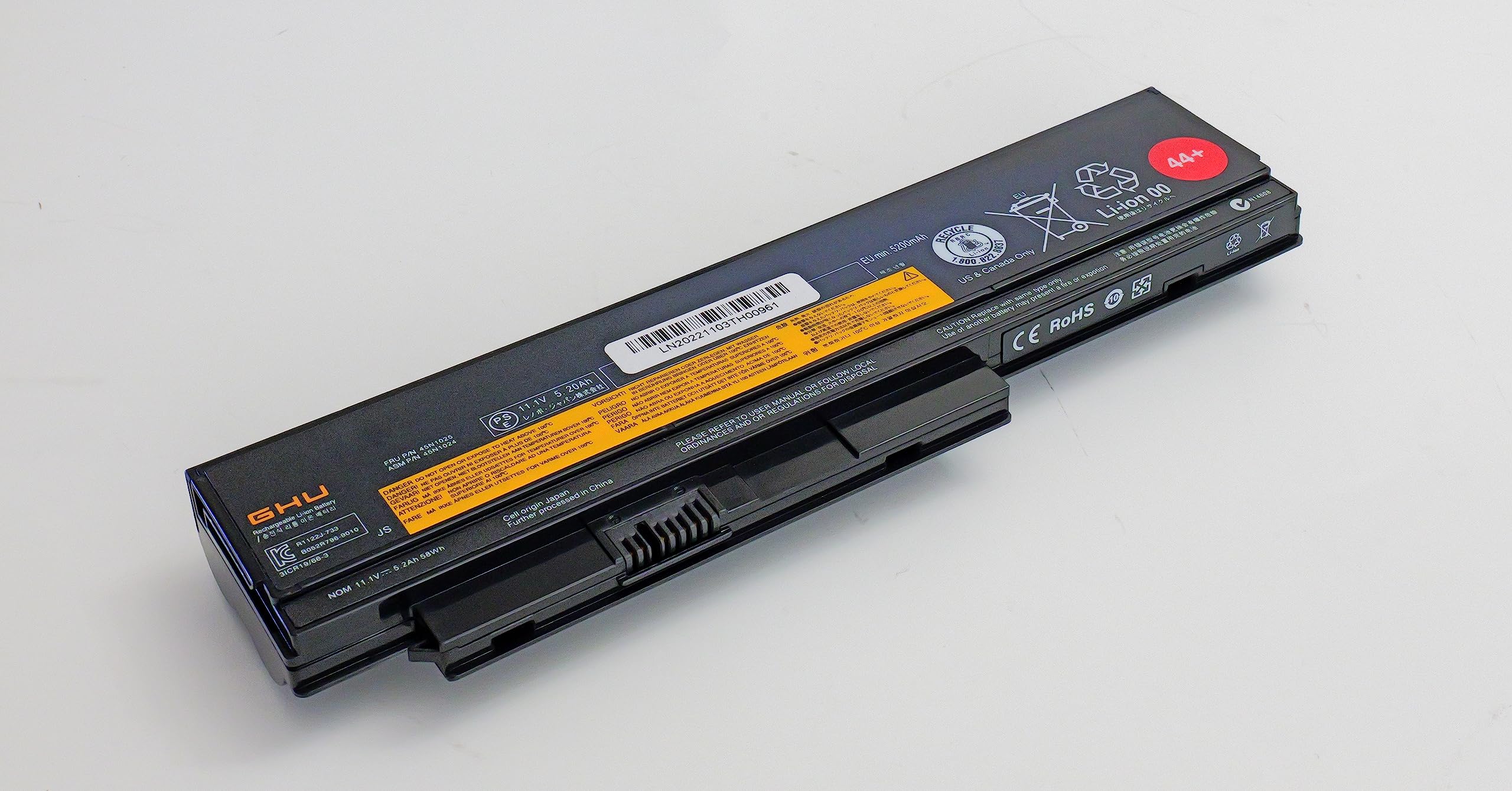 Ghu New Battery 44+ 58 Whr Replacement For 0A36306 0A36307 0A36305 45N1019 45N1023 45N1025 0A36281 0A36282 0A36283 42T48 X220S 4