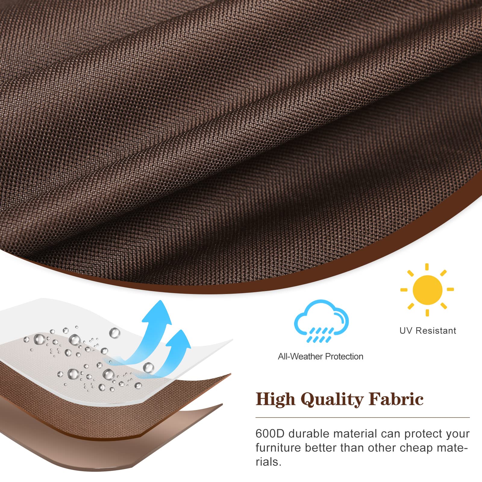 Brivic Ac Covers For Outside Unit Air Conditioner Covers For Outdoor Winter Fits Up To 38 X 38 X 40 Inches