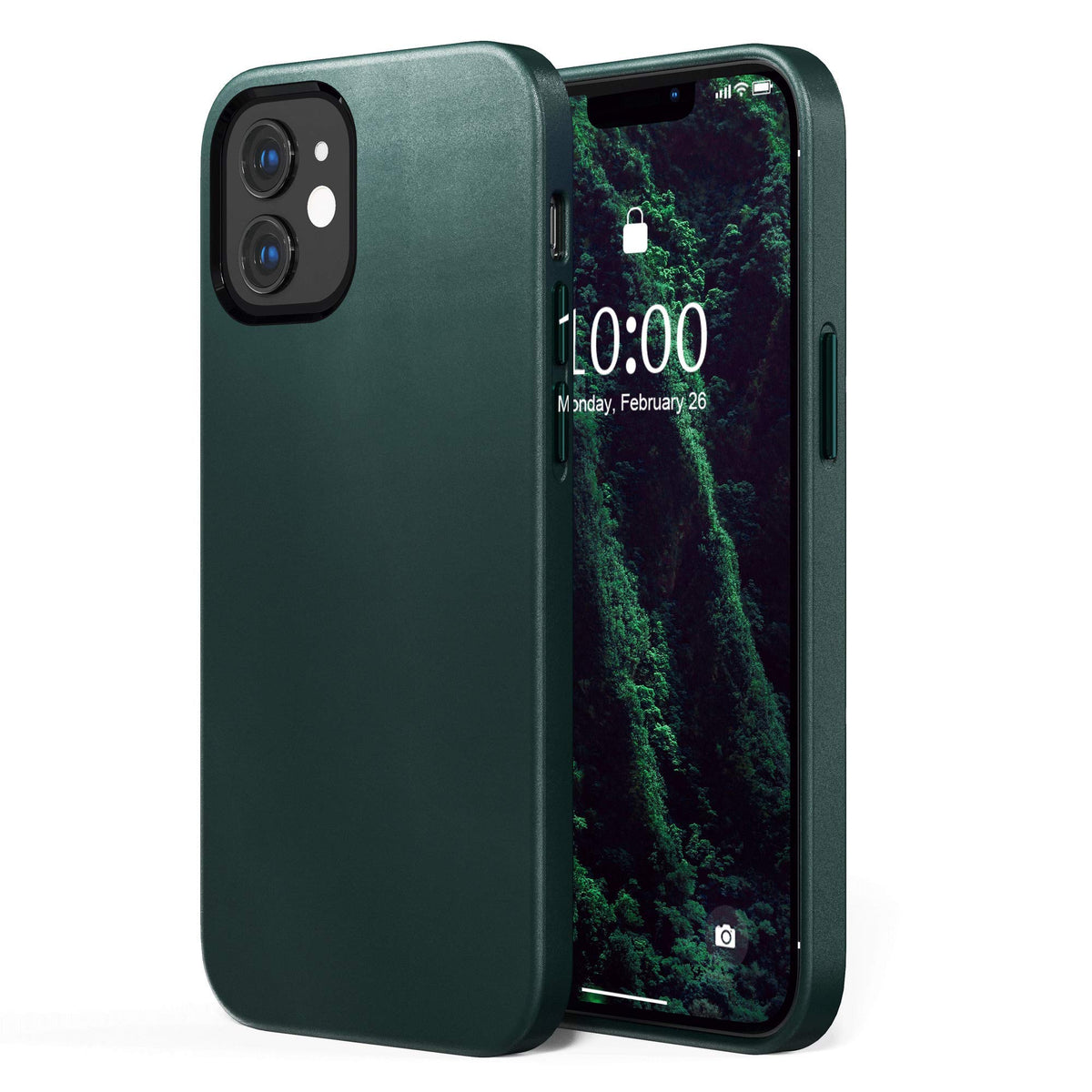 Surphy Faux Leather Case Compatible With Iphone 12 Pro Case And Iphone 12 Case 6.1 Inches 2020, Faux Leather Case Cover (With Mi