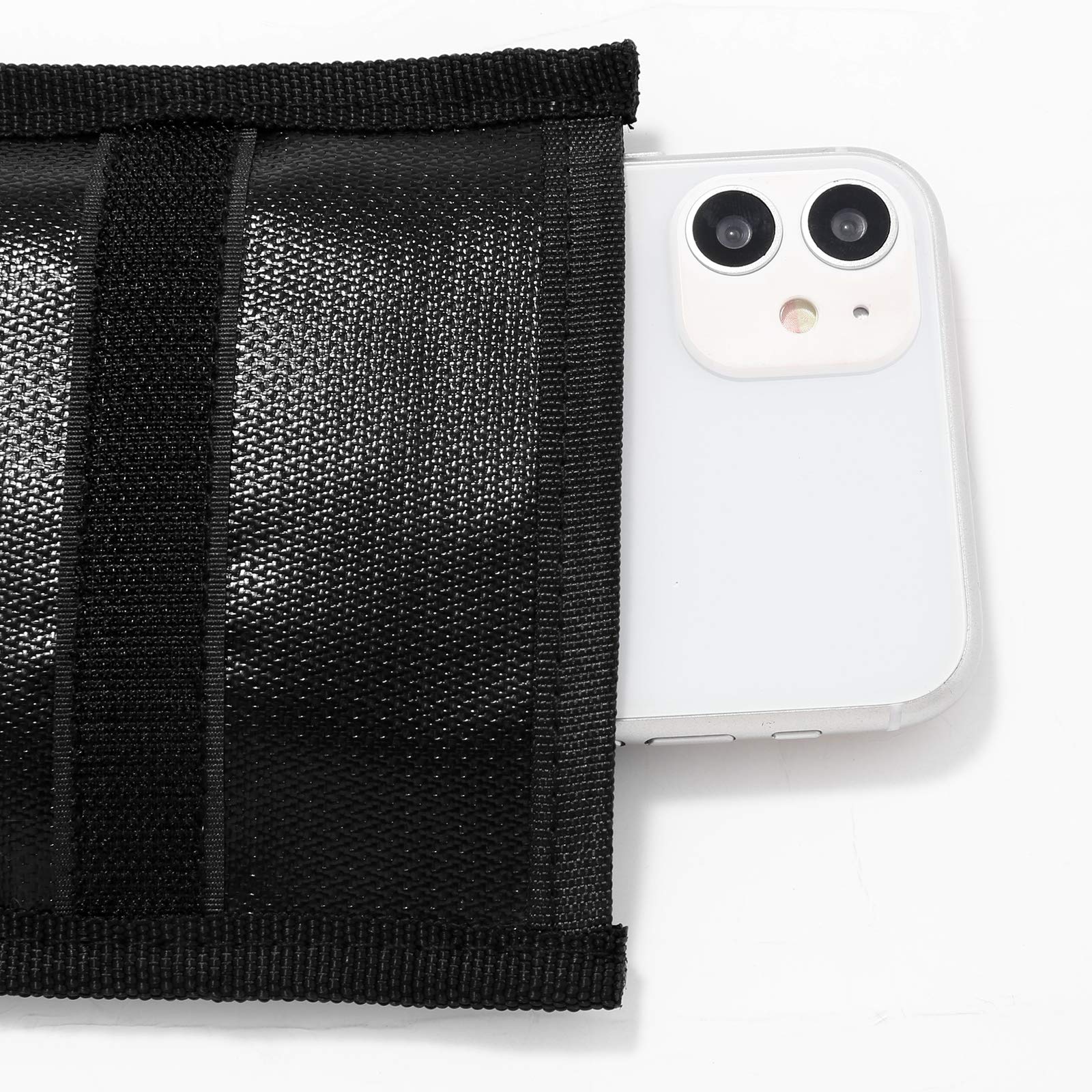 Hodufy Upgraded Faraday Bags For Key Fob (2 Pack), 7.7 X 4.7 Inches Faraday Cage Protector, Fireproof Waterproof Cell Phone Sign