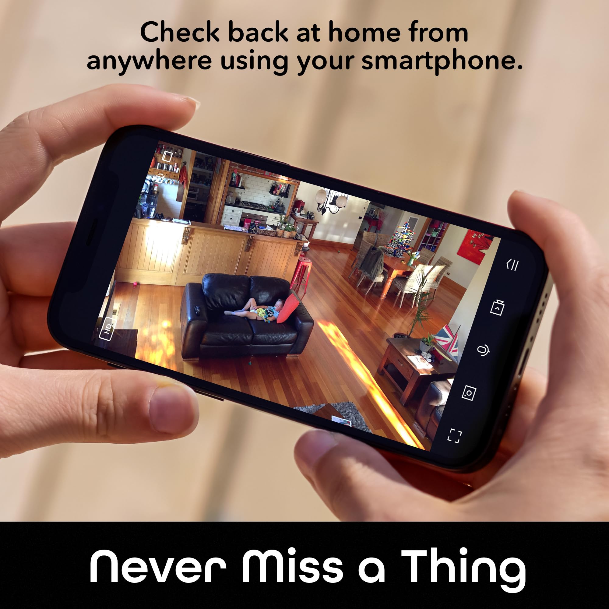 Geeni Peek Smart Indoor Security Camera 1080P Hd, Motion Alerts, 2 Way Audio, Night Vision, Compatible With Alexa & Google Home, White