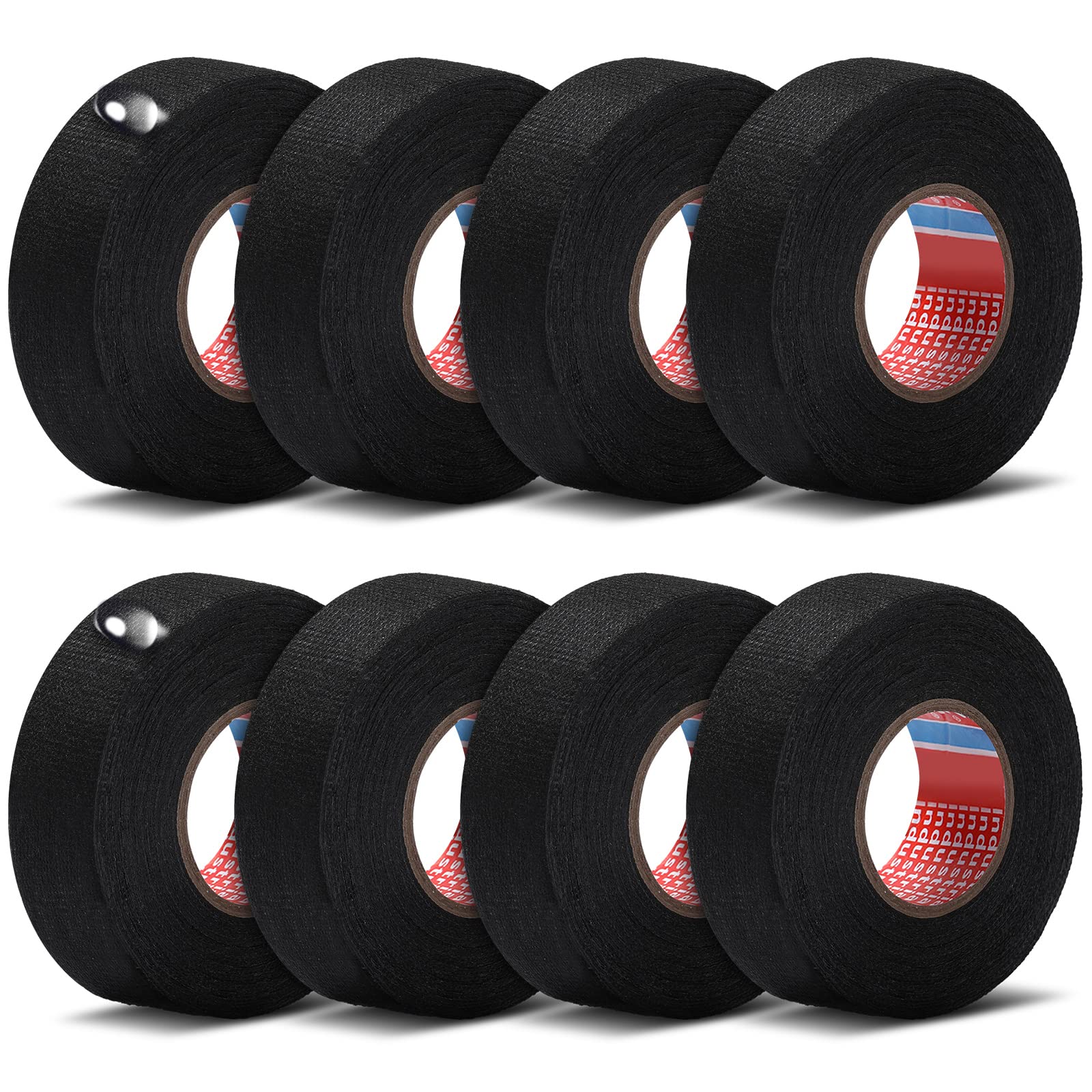 Outus 24 Rolls 1 Inch X 49.2 Ft Wire Harness Tape Wire Loom Tape Automotive Cloth Tape High Temp Electrical Wrap Noise Damping H