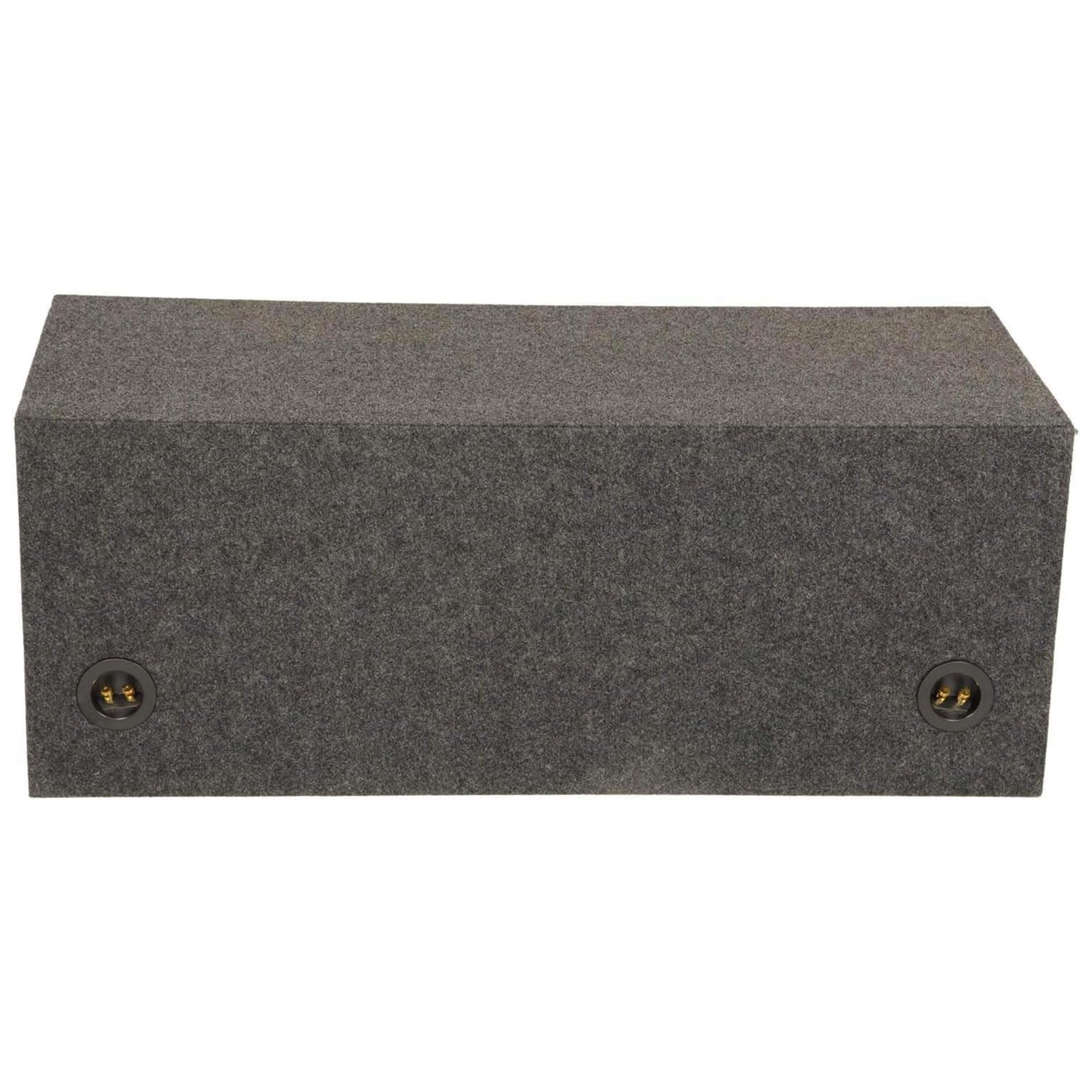 Empty Woofer Box Dual 12'' Mdf Vented Bass Box Square