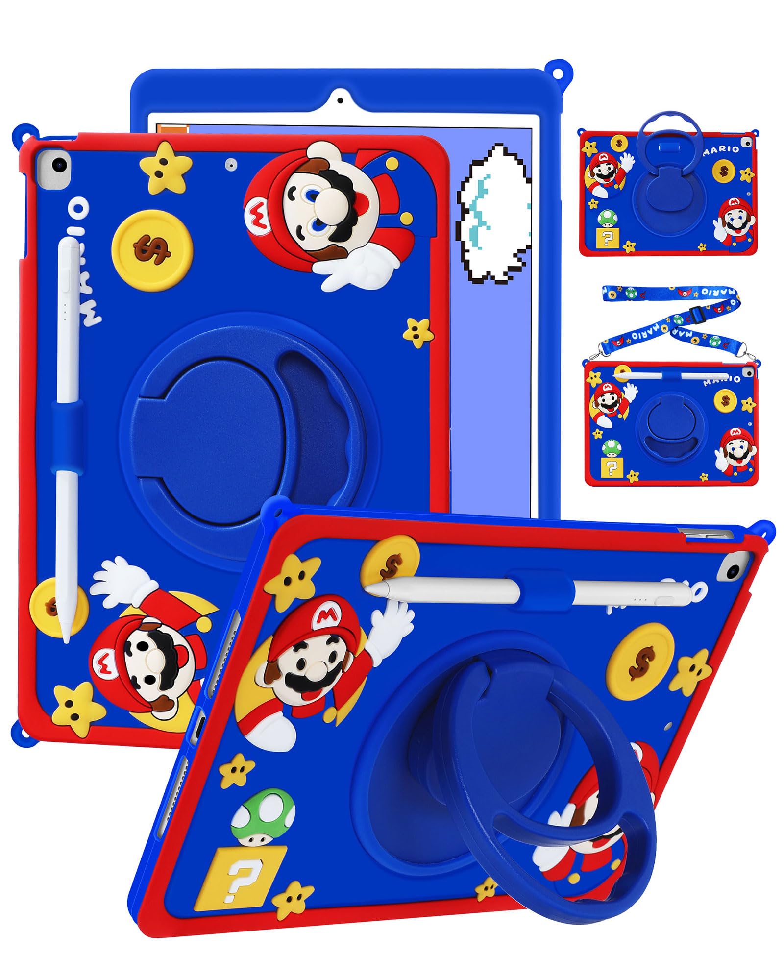 Besoar Case For Ipad 9Th/8Th/7Th Generation 10.2 Inch Kawaii Cute 3D Design Soft Covers For Boys Girls Teens Cool Funny Unique F