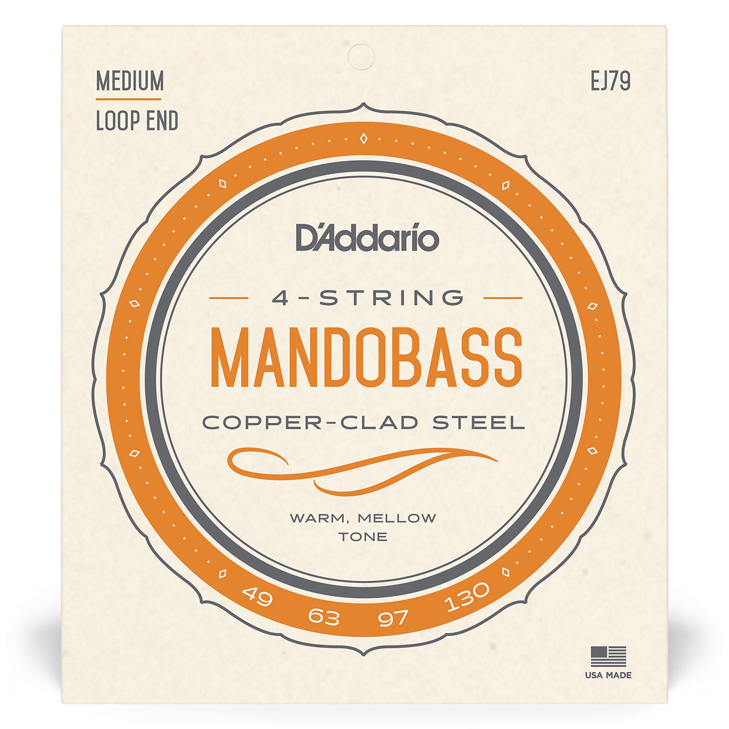 D'Addario J79 Copper Mandobass Strings, 49 130